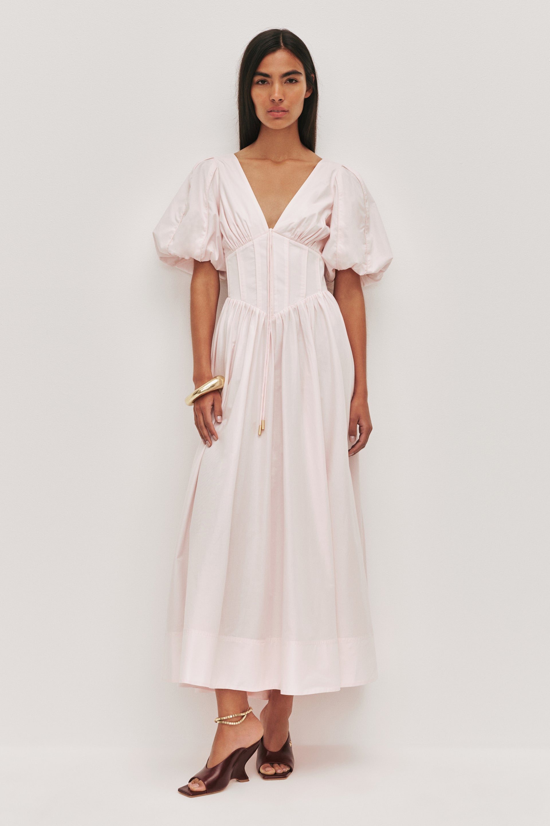 midi dress ayanahijab Ziggy Midi Dress | Pastel Pink