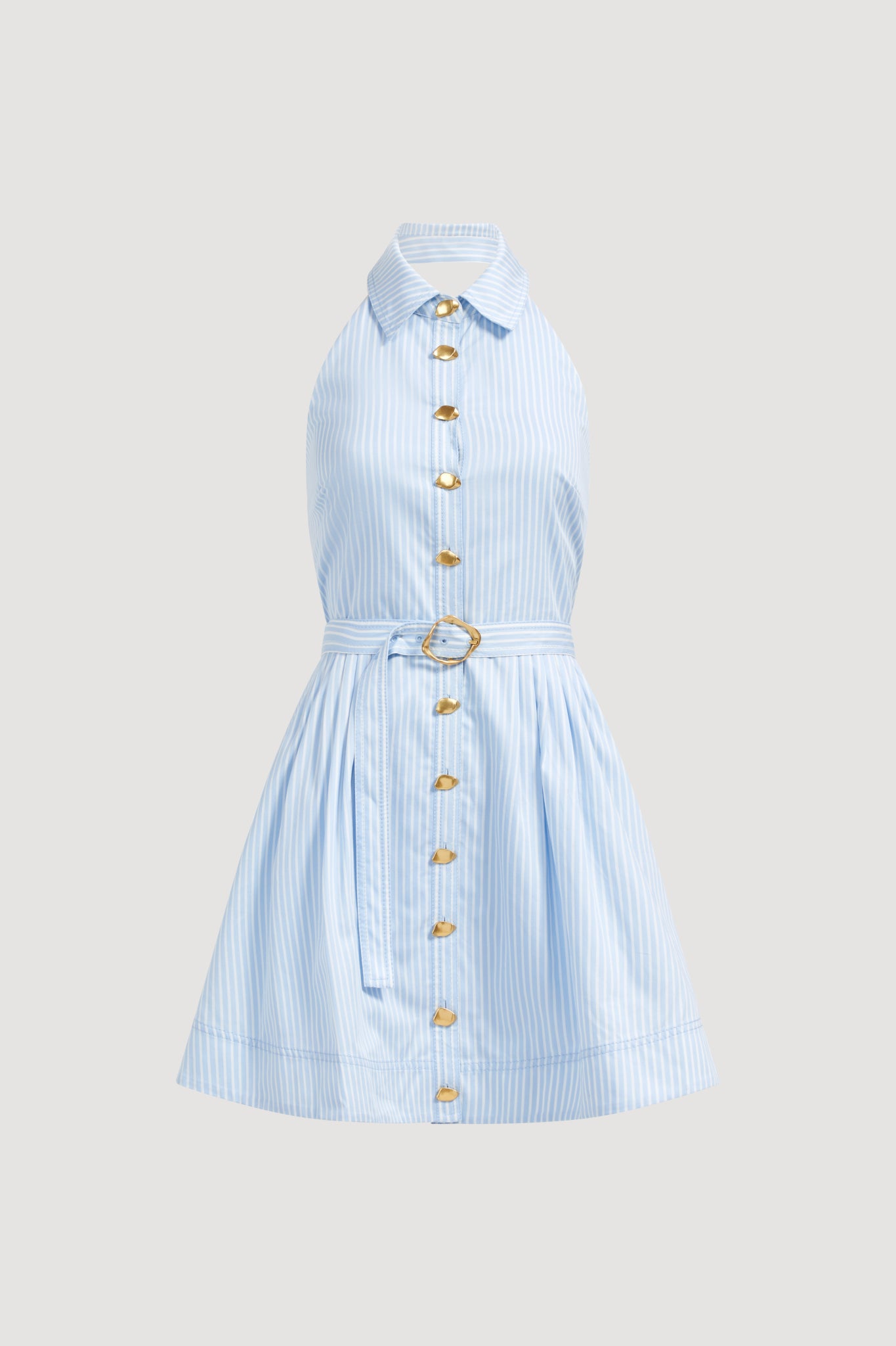 Haze Halter Mini Dress | Muted Sky