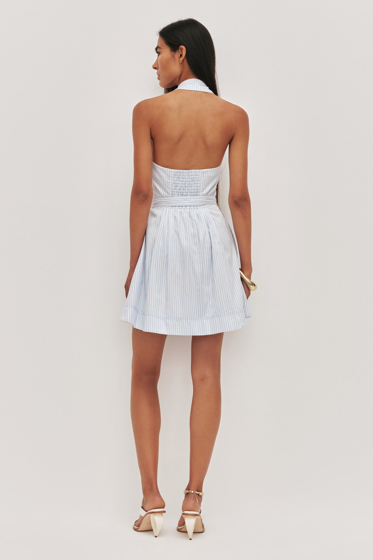 Haze Halter Mini Dress | Muted Sky