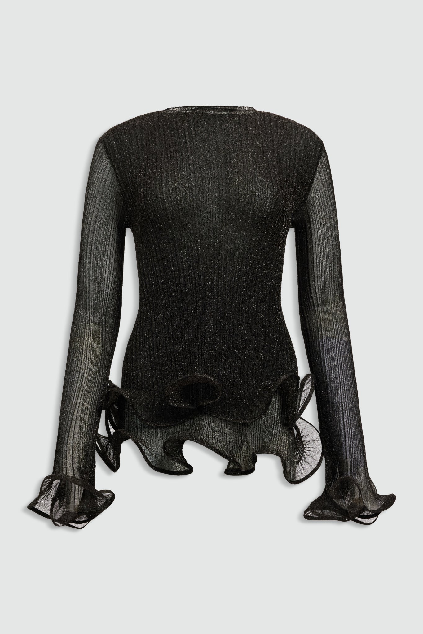 Agata Ruffle Knit Top