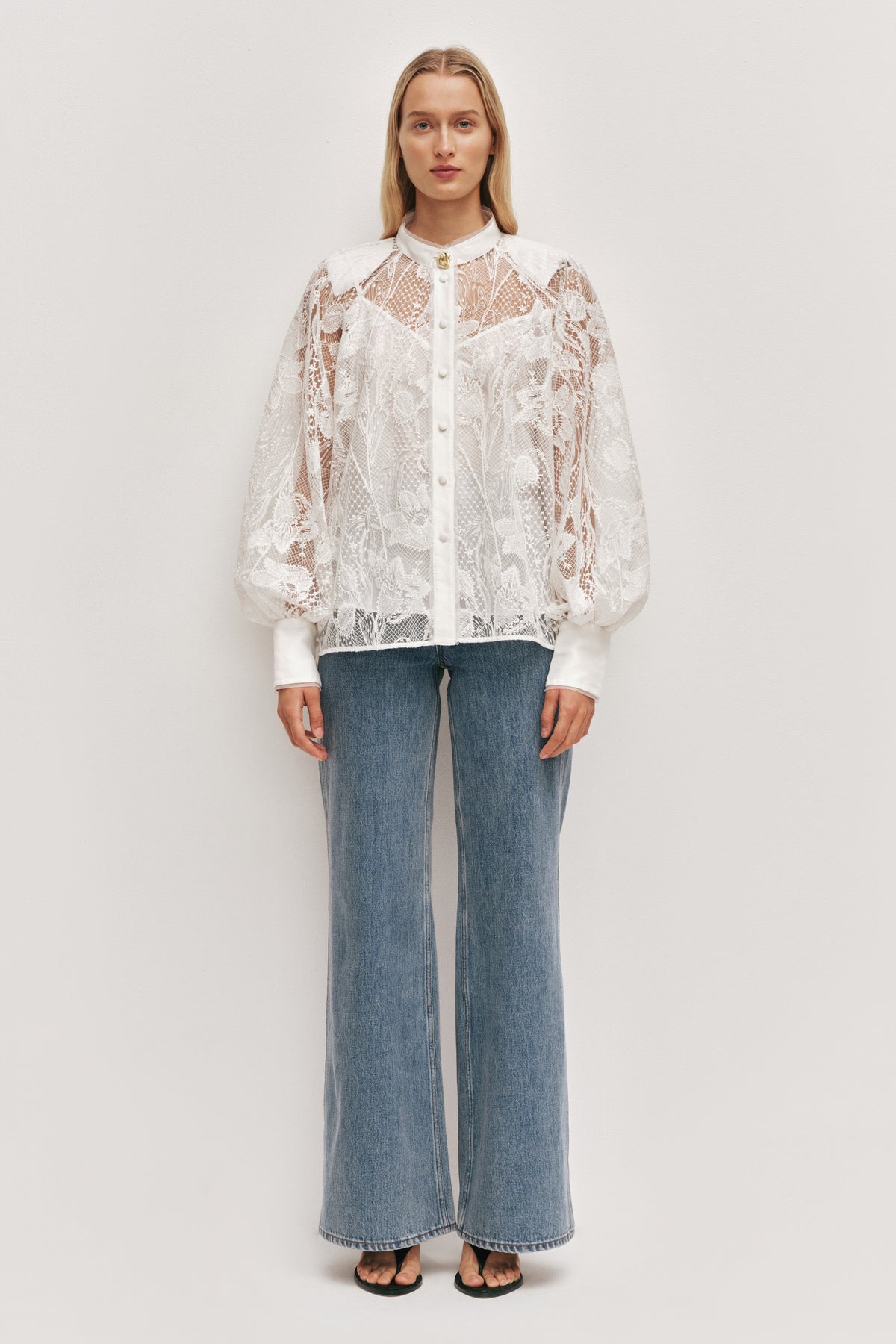 Pippa Lace Blouse | Ivory | Aje – Aje International