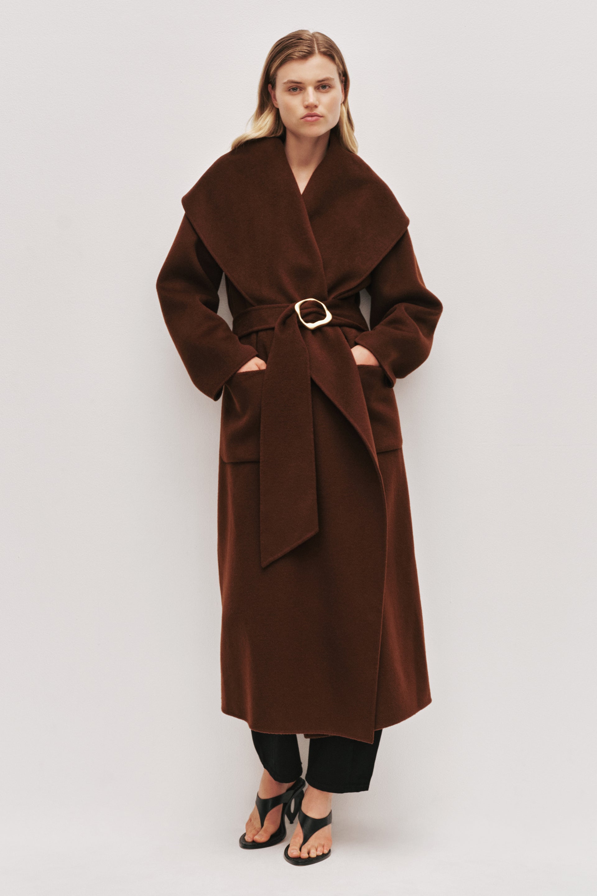 Eclipse Wool Coat | Dark Chocolate | Aje – Aje ROW