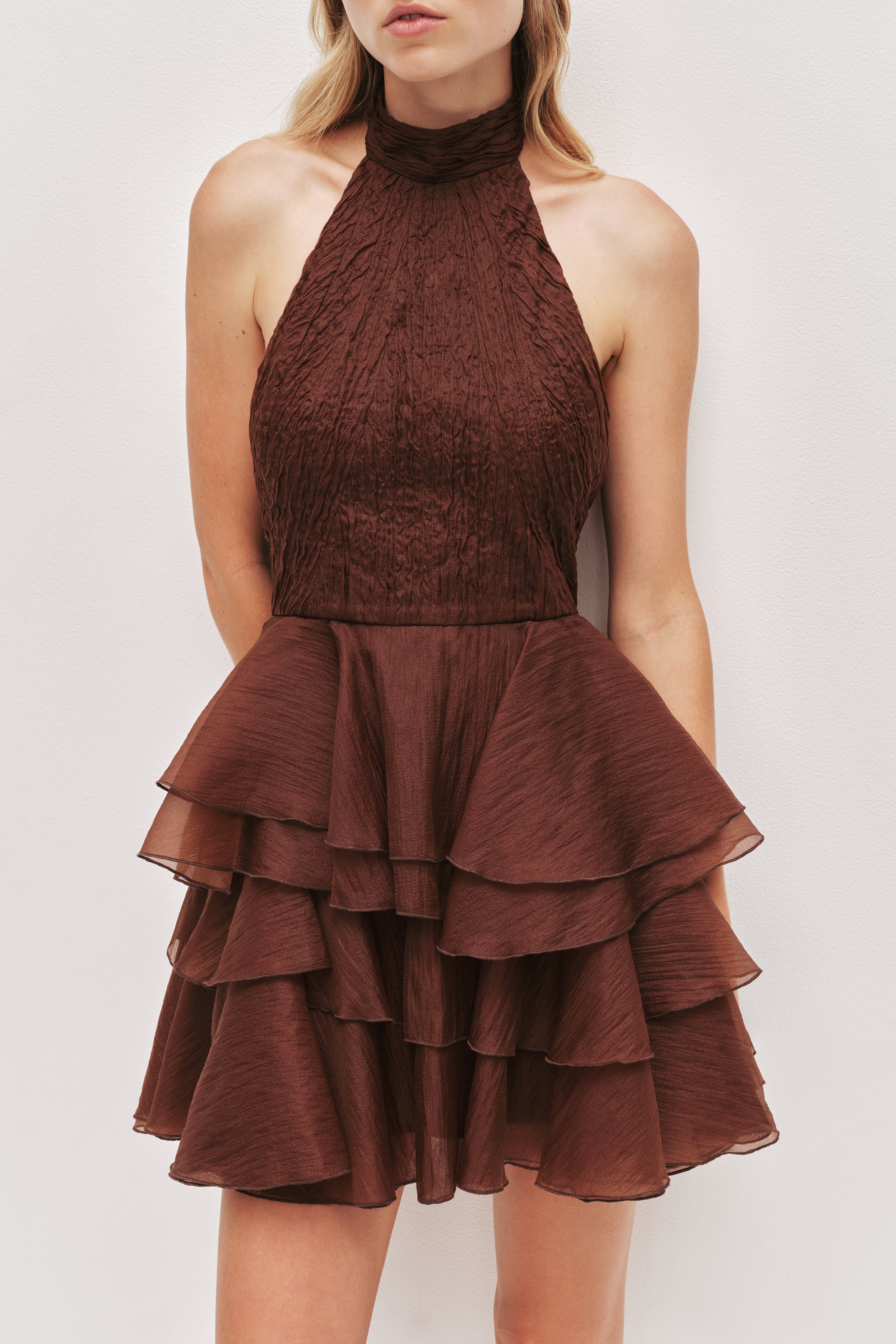 alia mini dress chocolate Fayette Mini Dress | Dark Chocolate