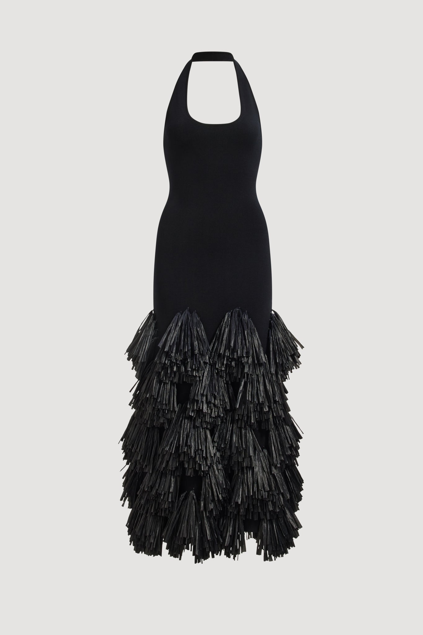 Elva Raffia Knit Midi Dress | Black | Aje Aje International Elva Raffia Knit Midi Dress | Black | Aje Aje International