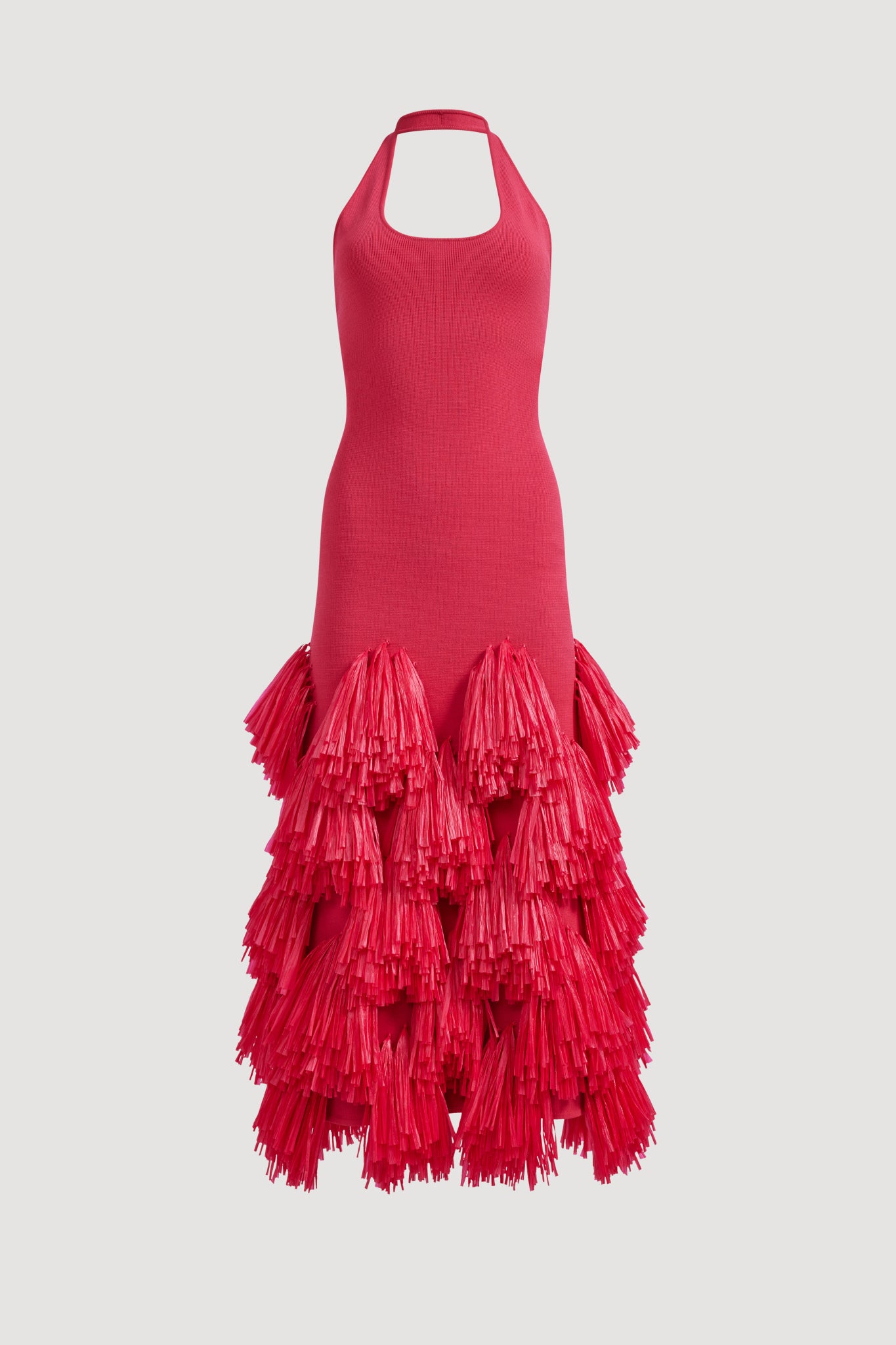 Elva Raffia Knit Midi Dress | Fuschia | Aje Aje International Elva Raffia Knit Midi Dress | Fuschia | Aje Aje International