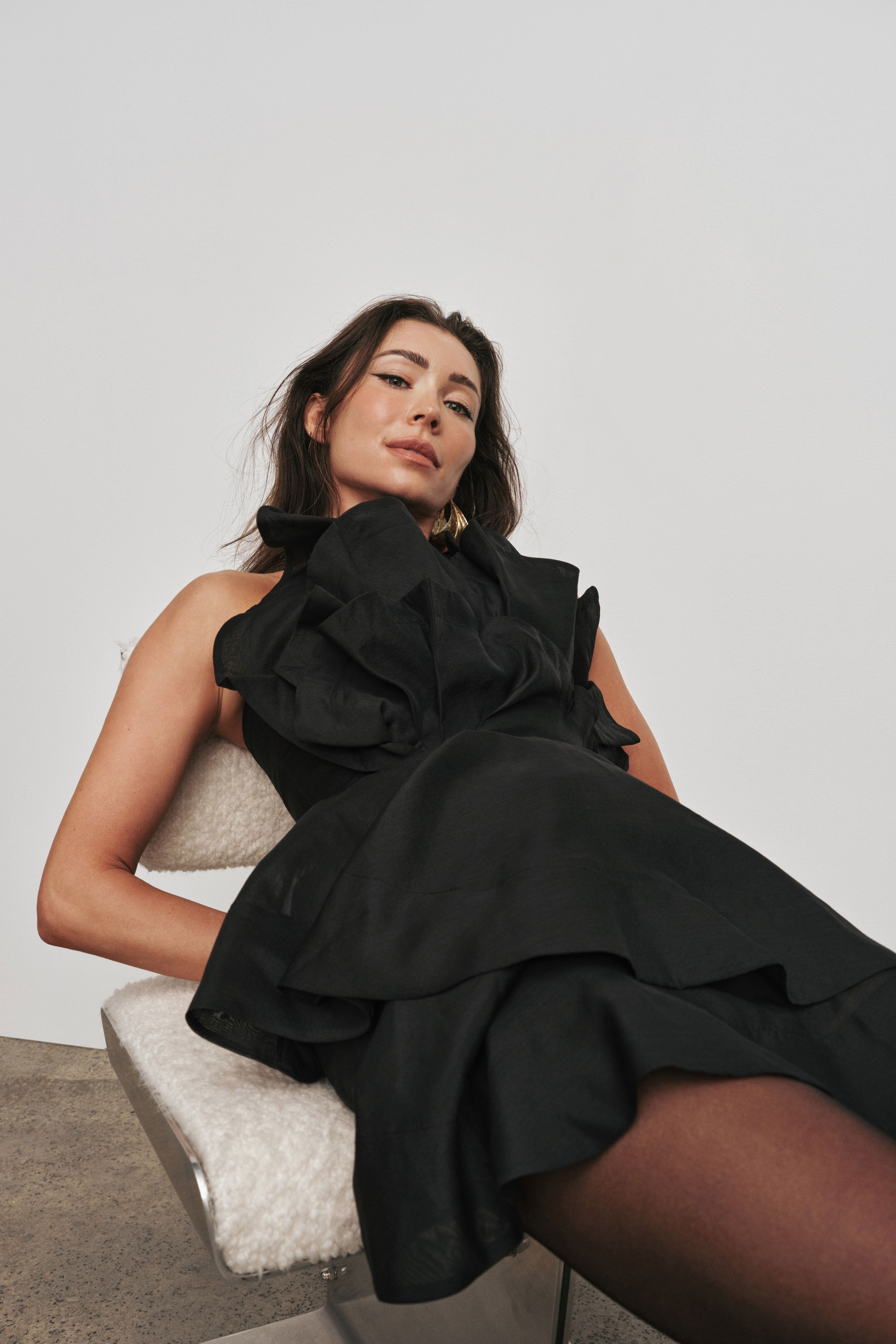 aje black dress mini Aje Hybrid Sleeveless Mini Dress in black worn by the gorgeous @bostonmccathrion Click view shop to book now or visit www.dresshireww.com Image credit: @bostonmccathrion