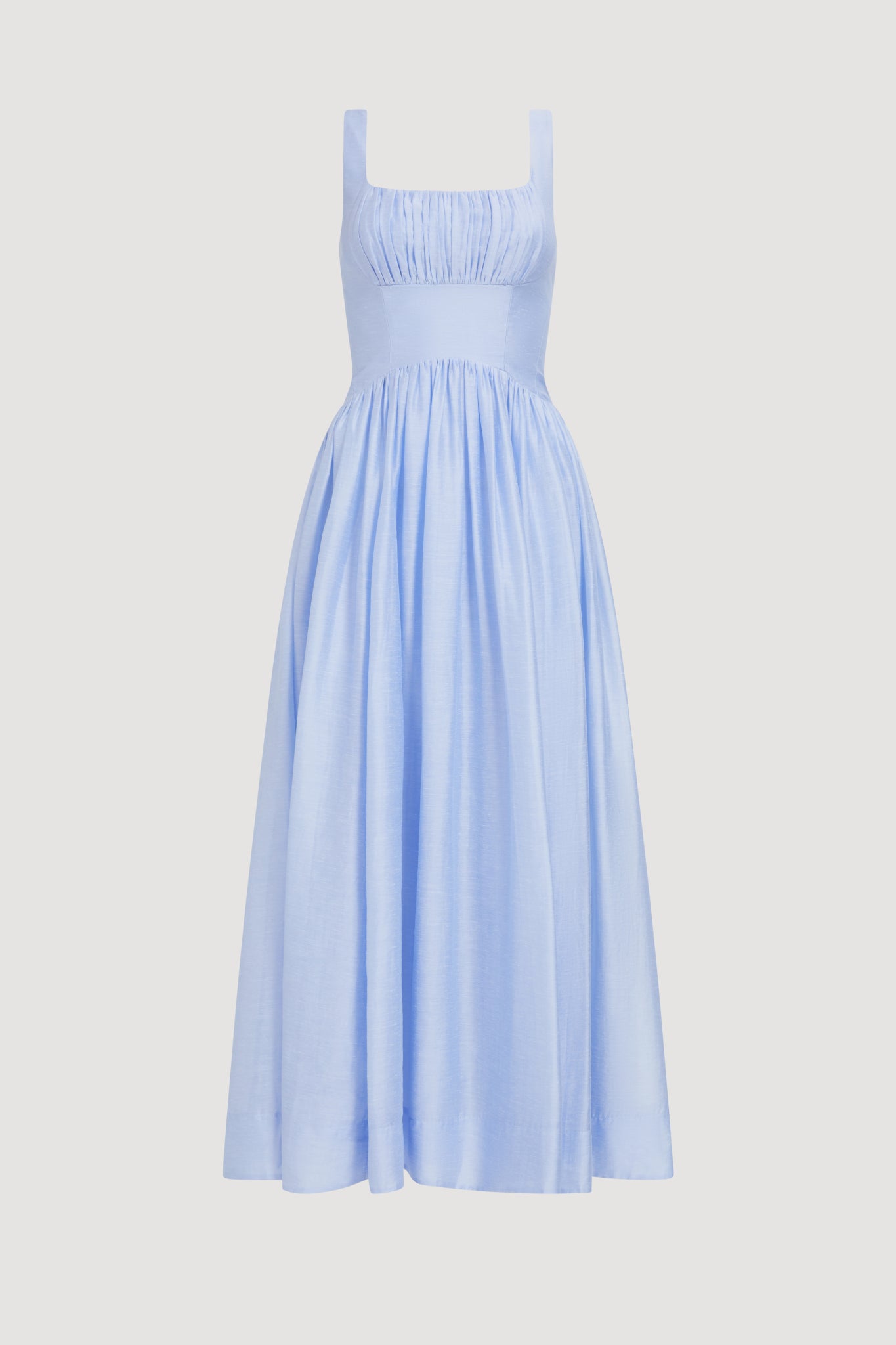aje blue midi dress Breeze Knit Midi Dress | Pale Blue