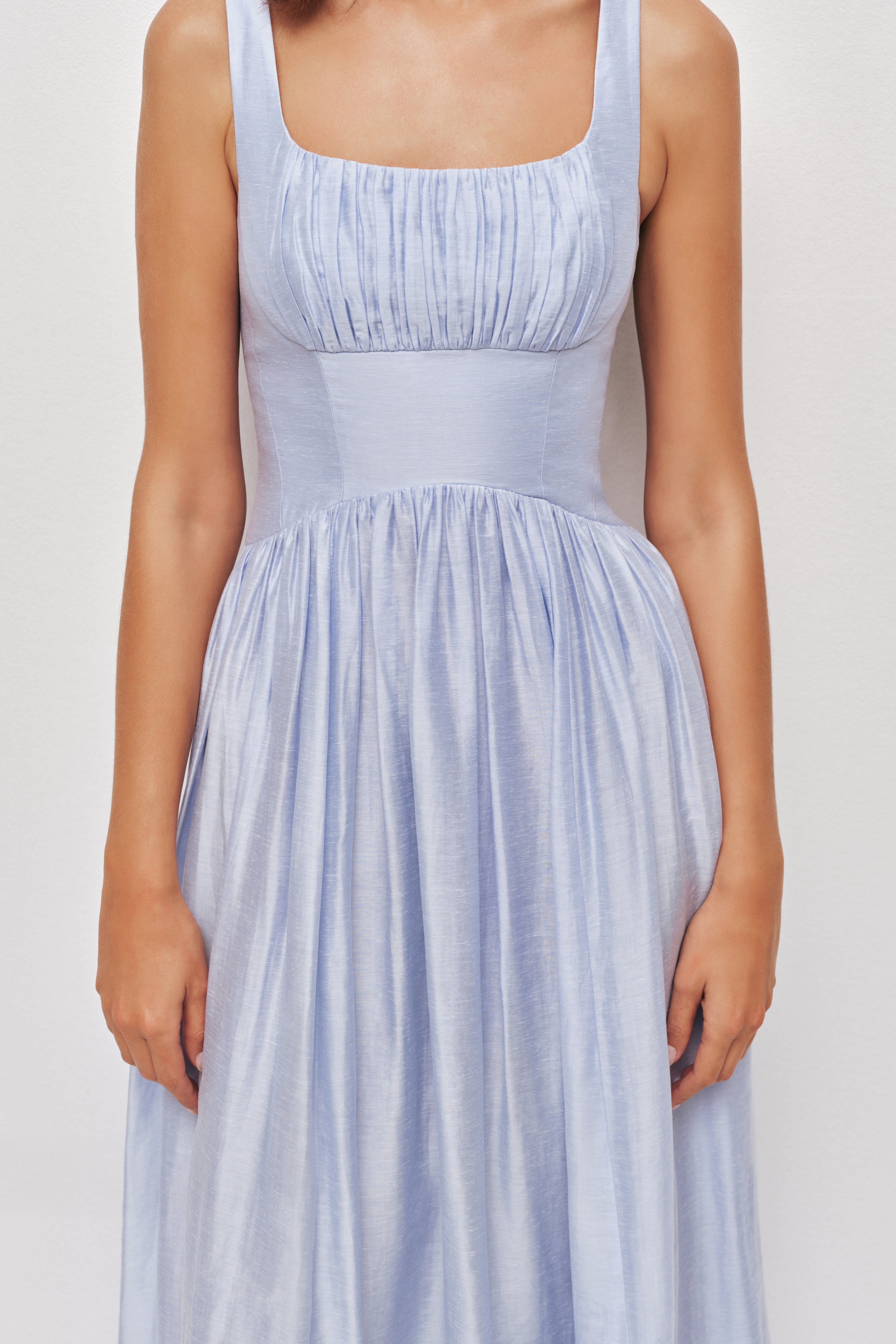 Mist Midi Dress | Pale Blue | Aje Aje International Mist Midi Dress | Pale Blue | Aje Aje International