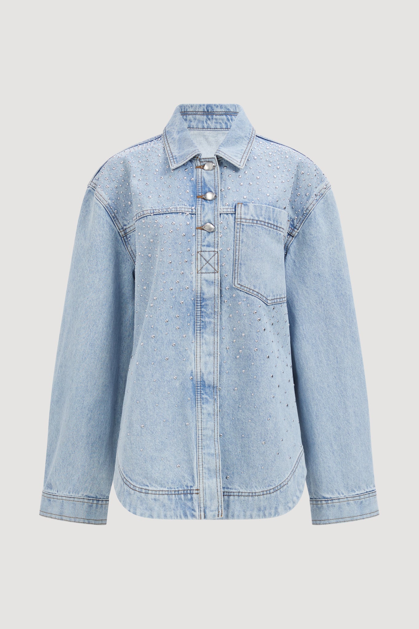 Lucina Stud Denim Shirt