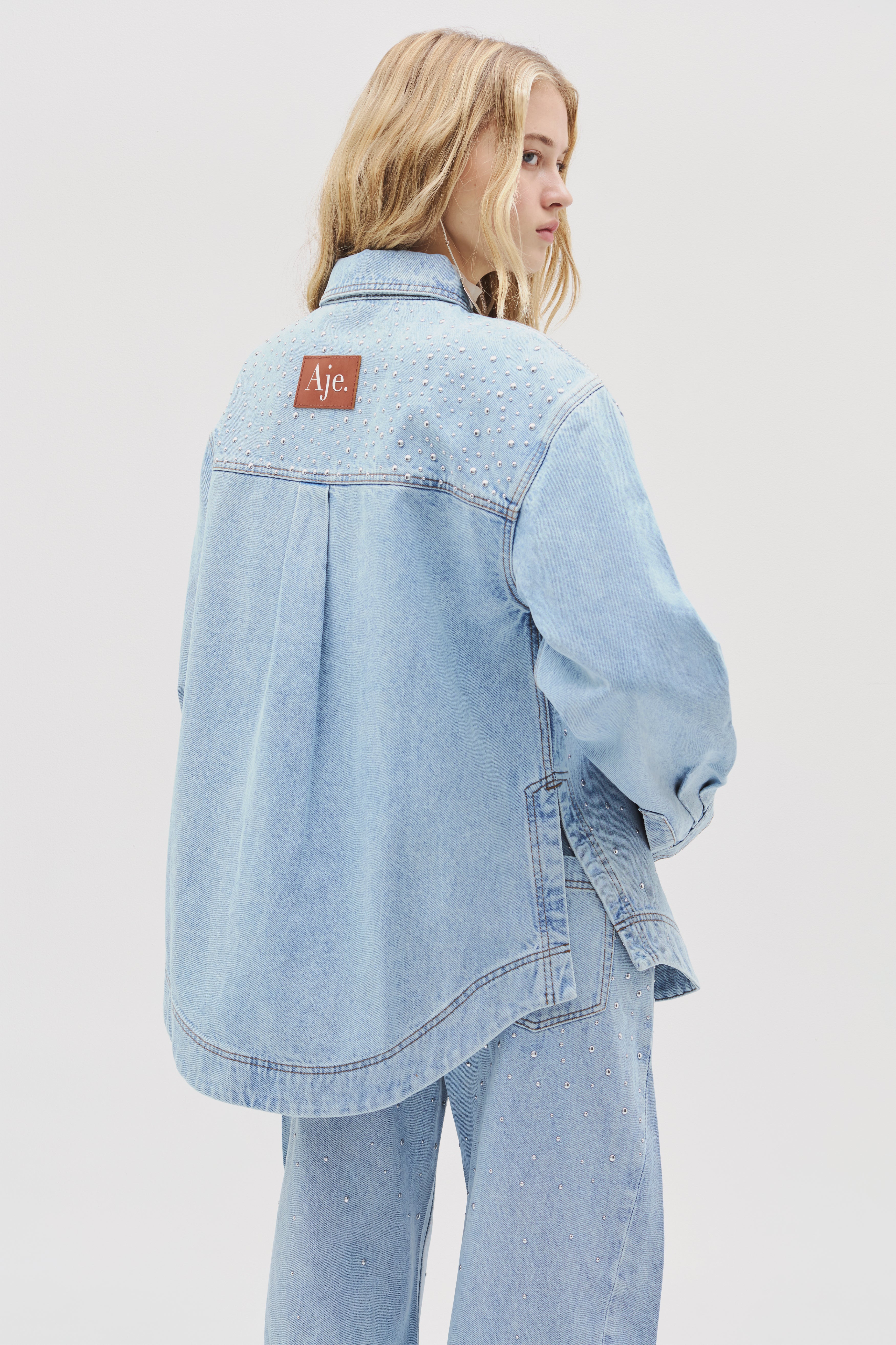 Lucina Stud Denim Shirt