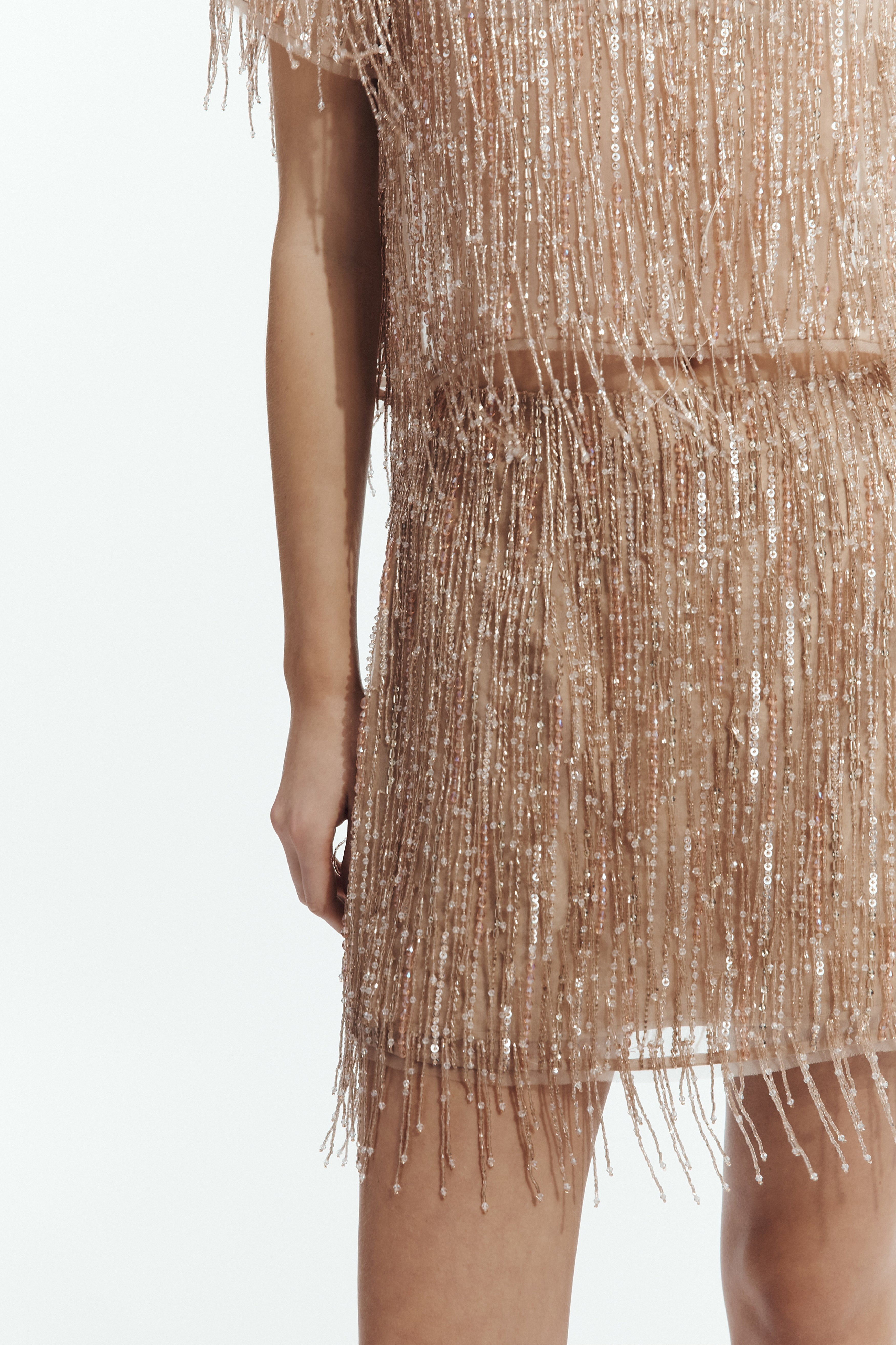 Glisten Embellished Mini Skirt