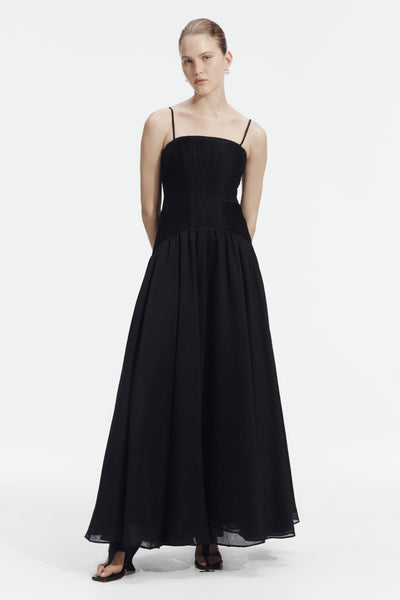 aje black tie dress Contour Gown | Midi dress