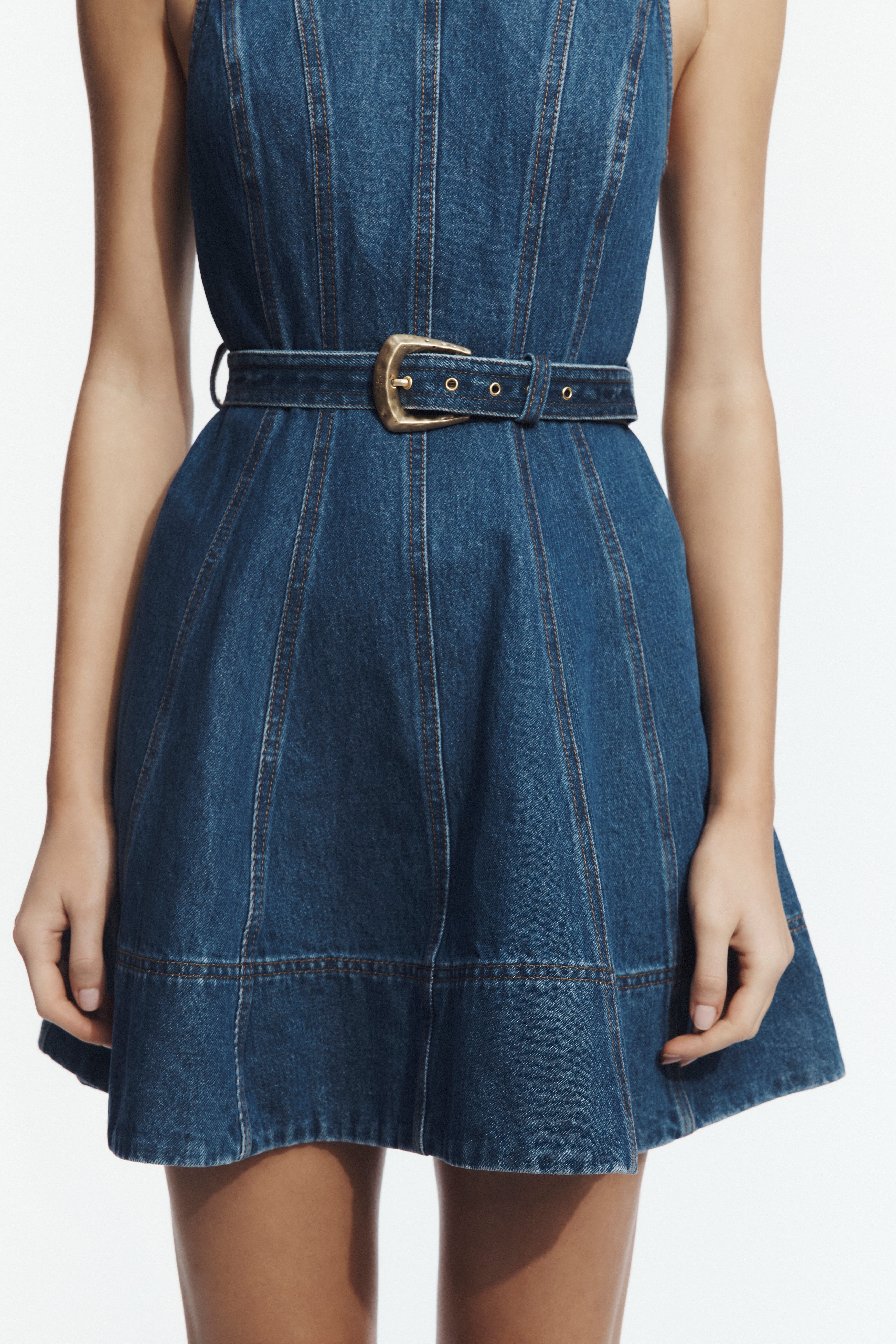Talia Hi Lo Denim Mini Dress