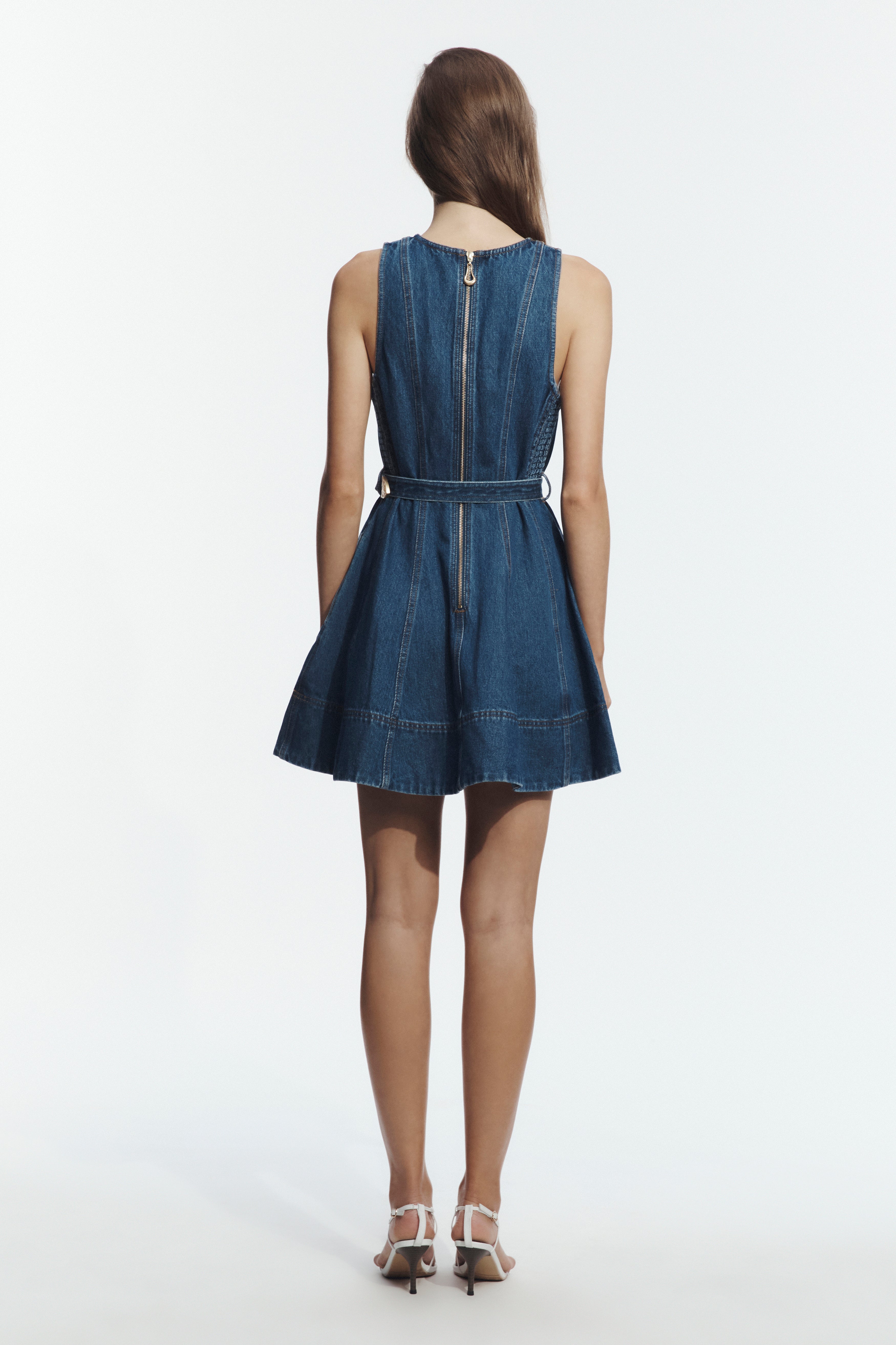 Talia Hi Lo Denim Mini Dress
