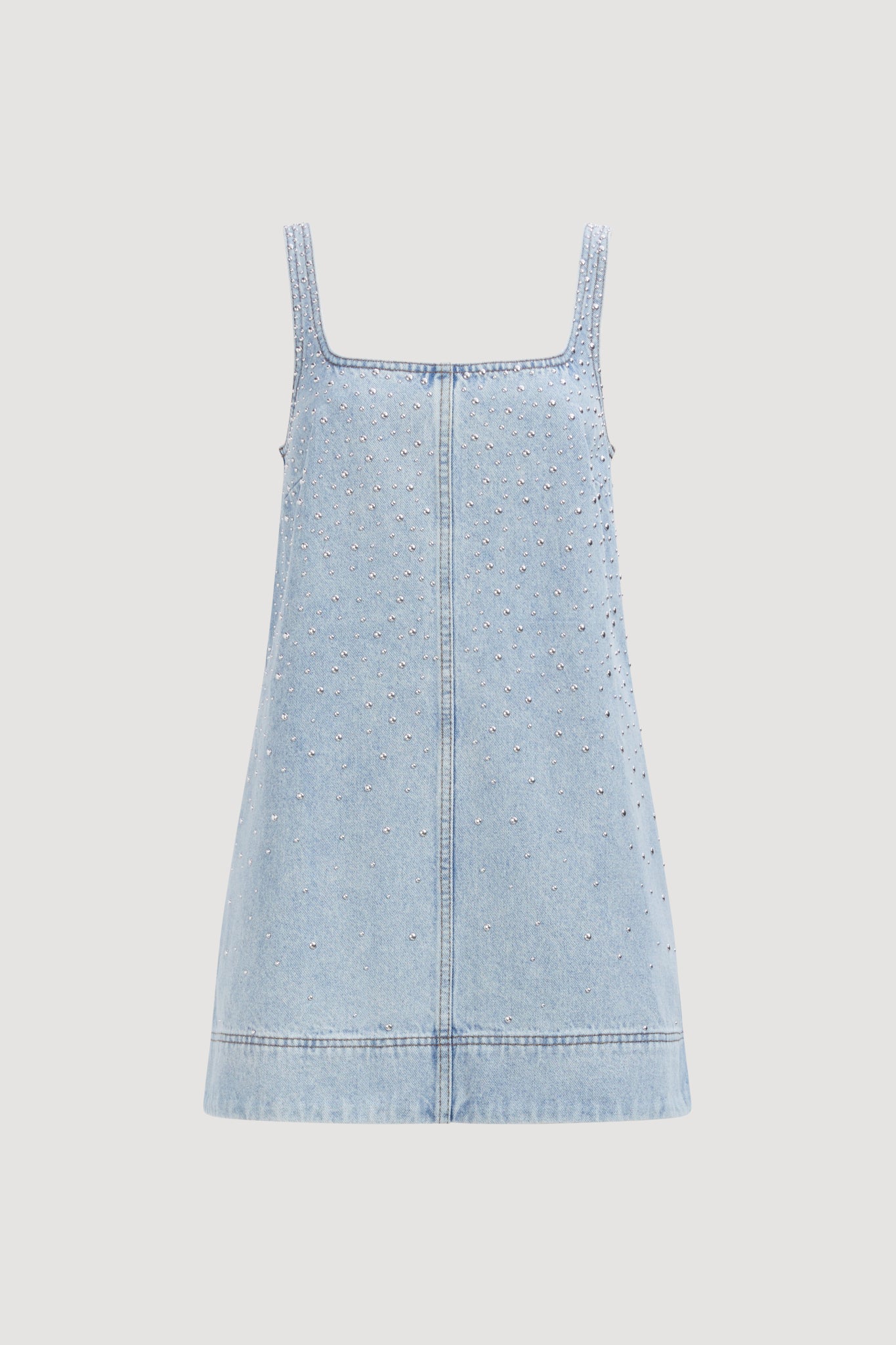 Lucina Stud Denim Mini Dress