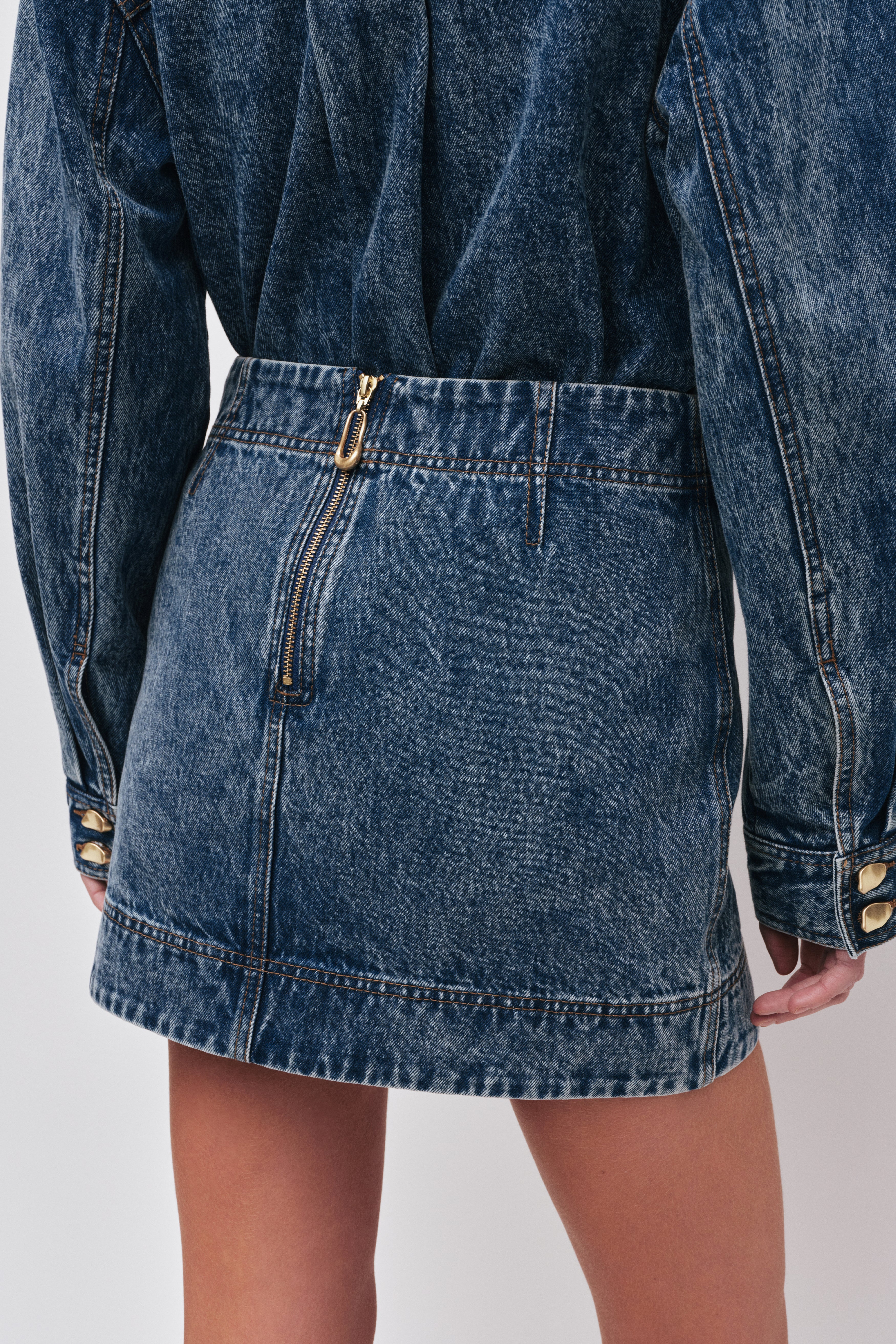 Angelina Denim Mini Skirt