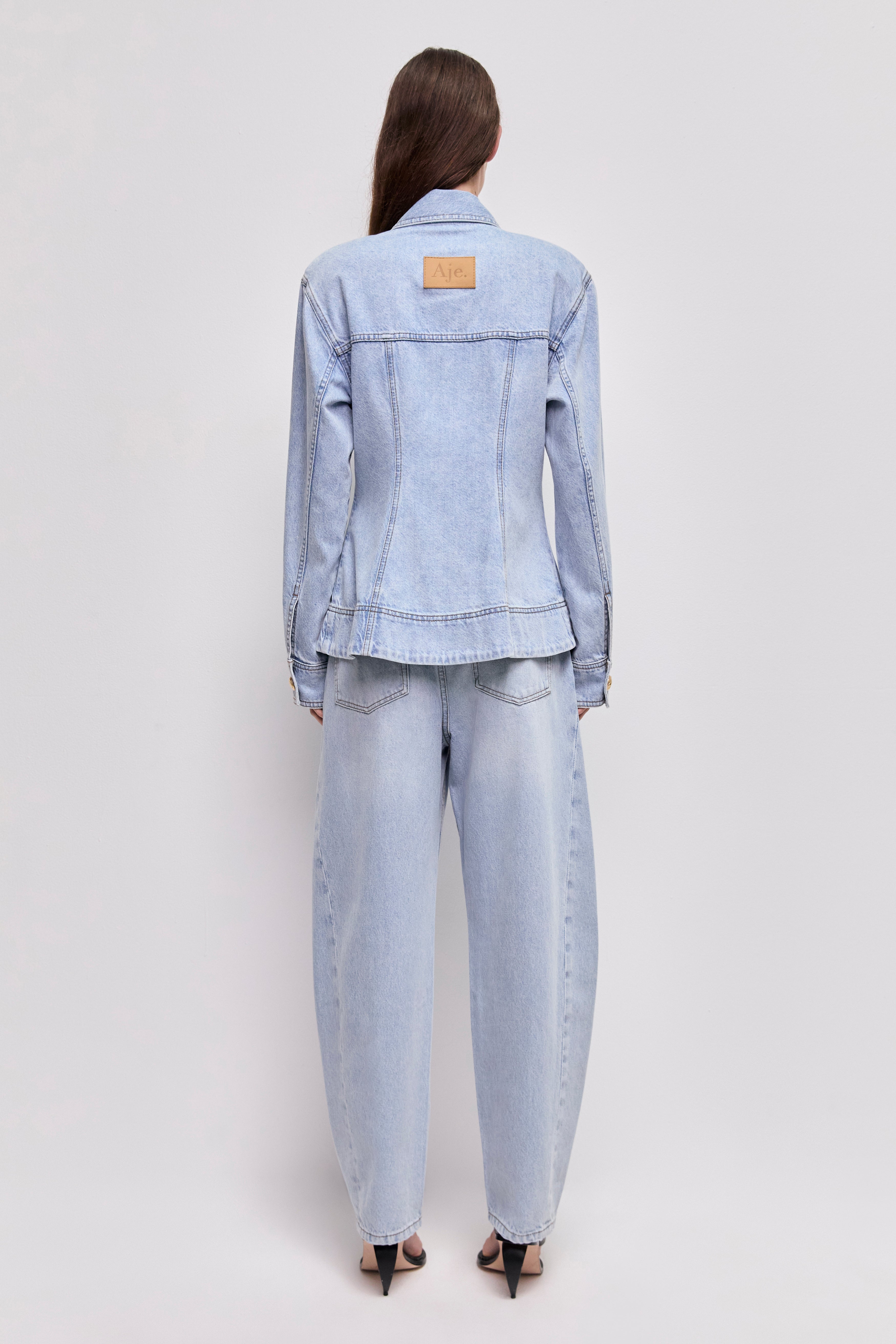 Tia Fitted Denim Shirt