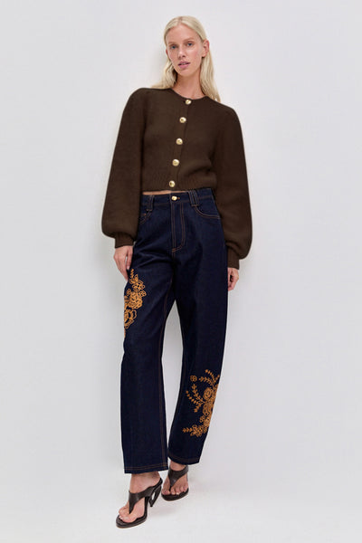 Renee Fluffy Cardigan | Chocolate | Aje – Aje International