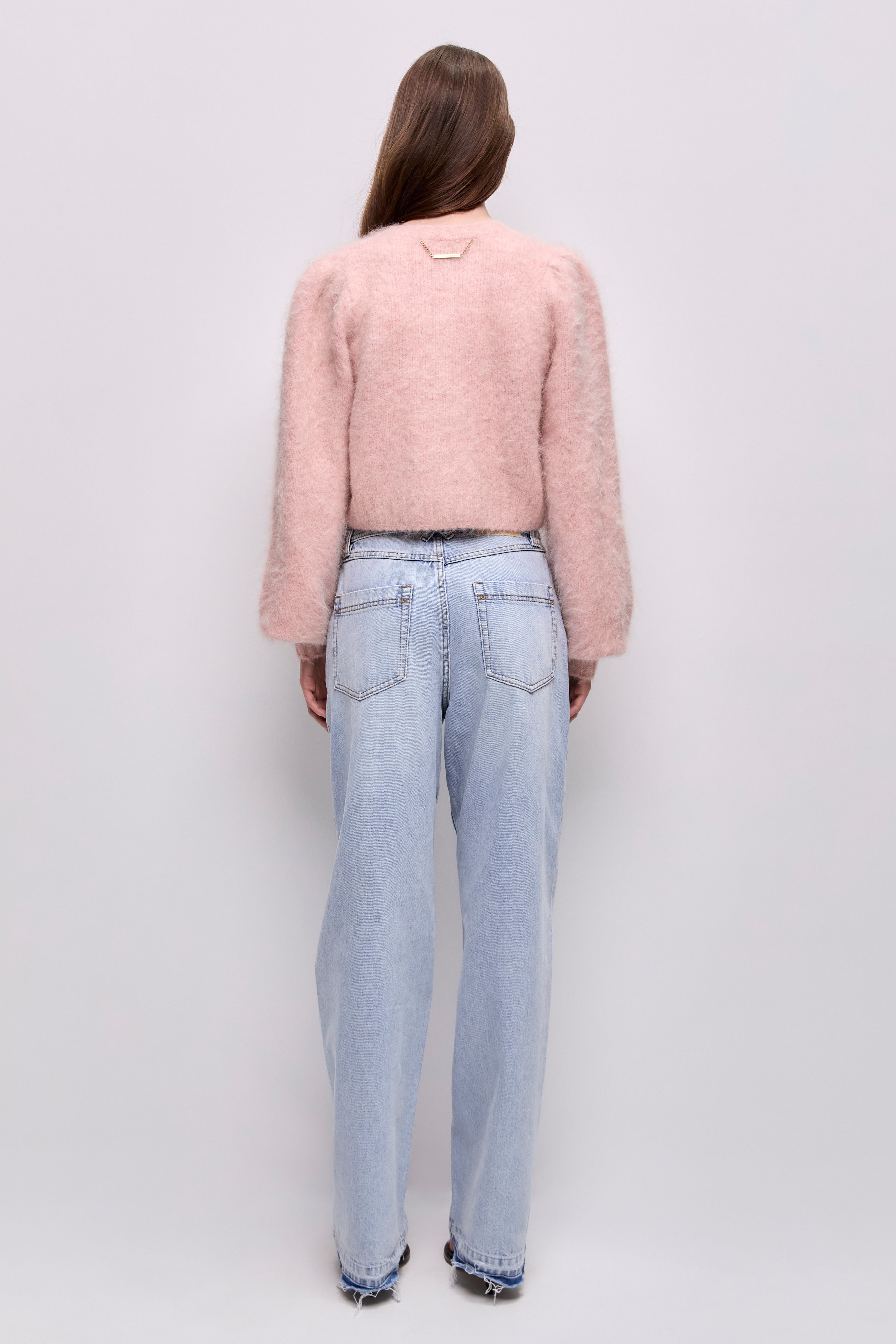Renee Fluffy Cardigan | Stone Rose | Aje – Aje International
