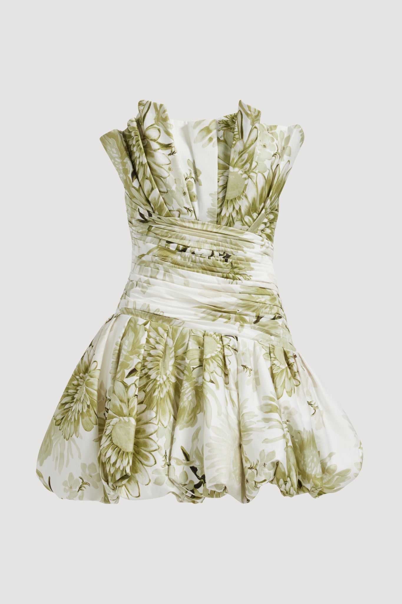 Chromatic Mini Dress | Olive Native Floral