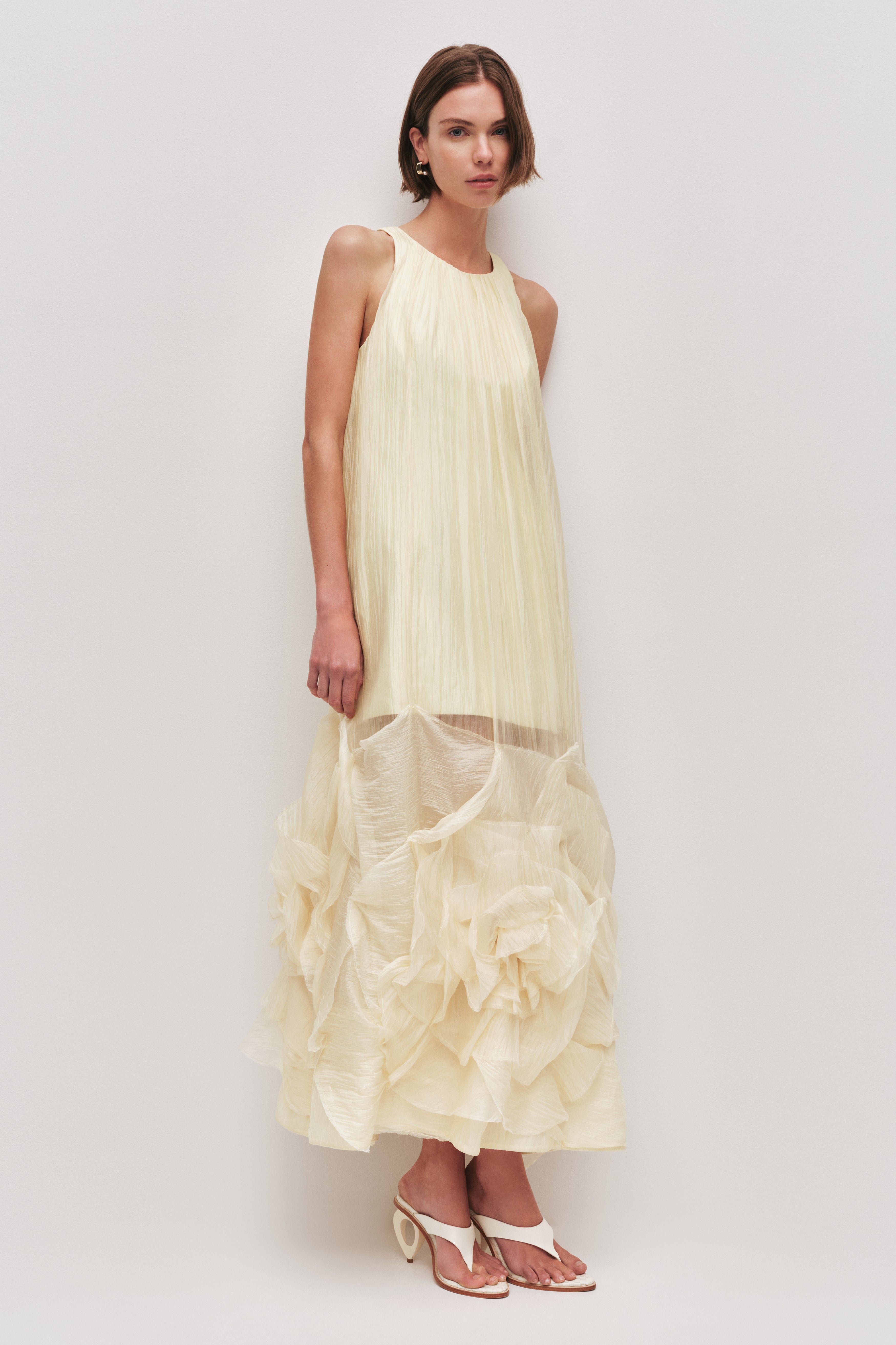 aje yellow maxi dress Vacation Maxi Dress