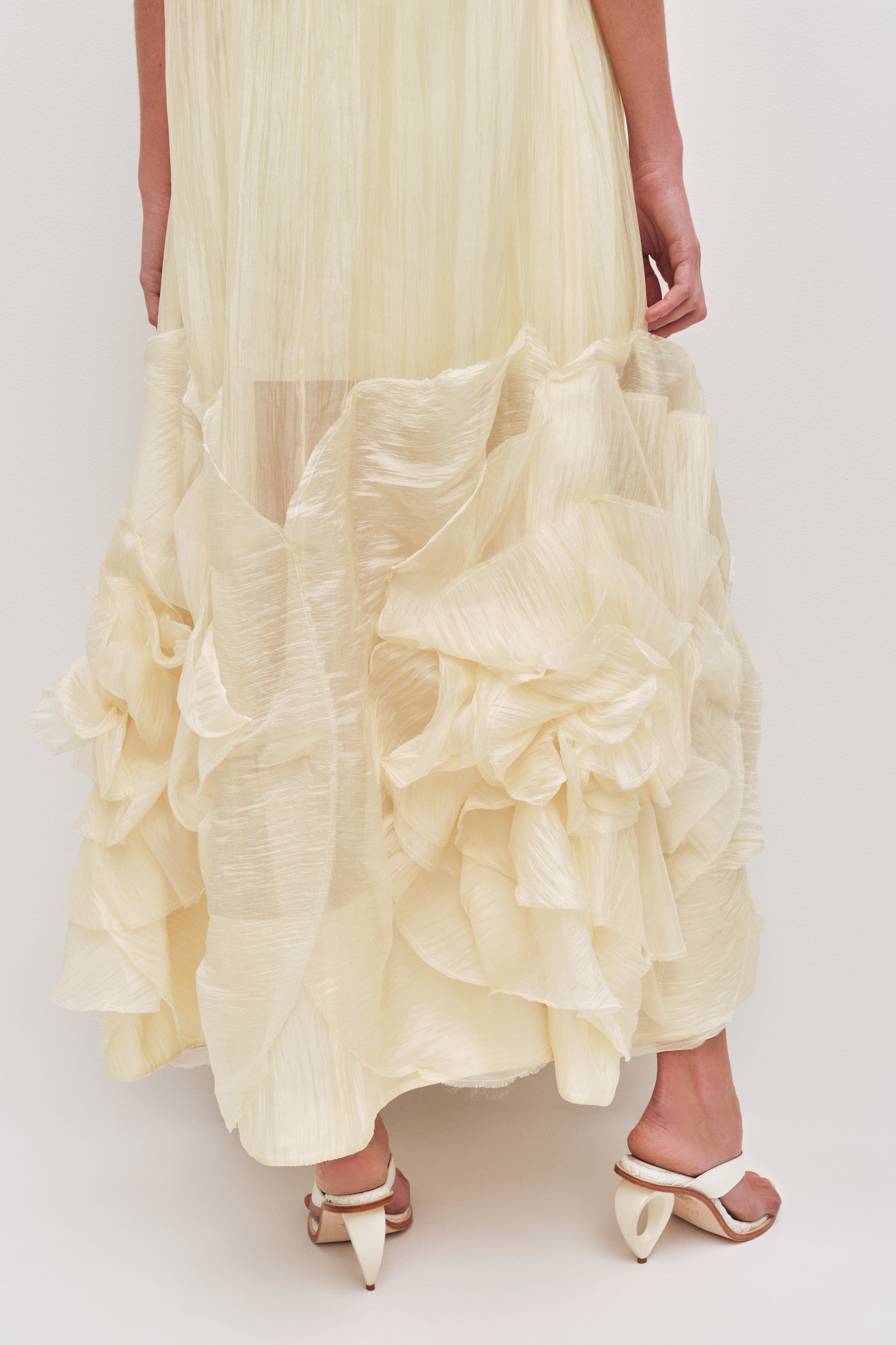 aje yellow maxi dress Allairie Gown