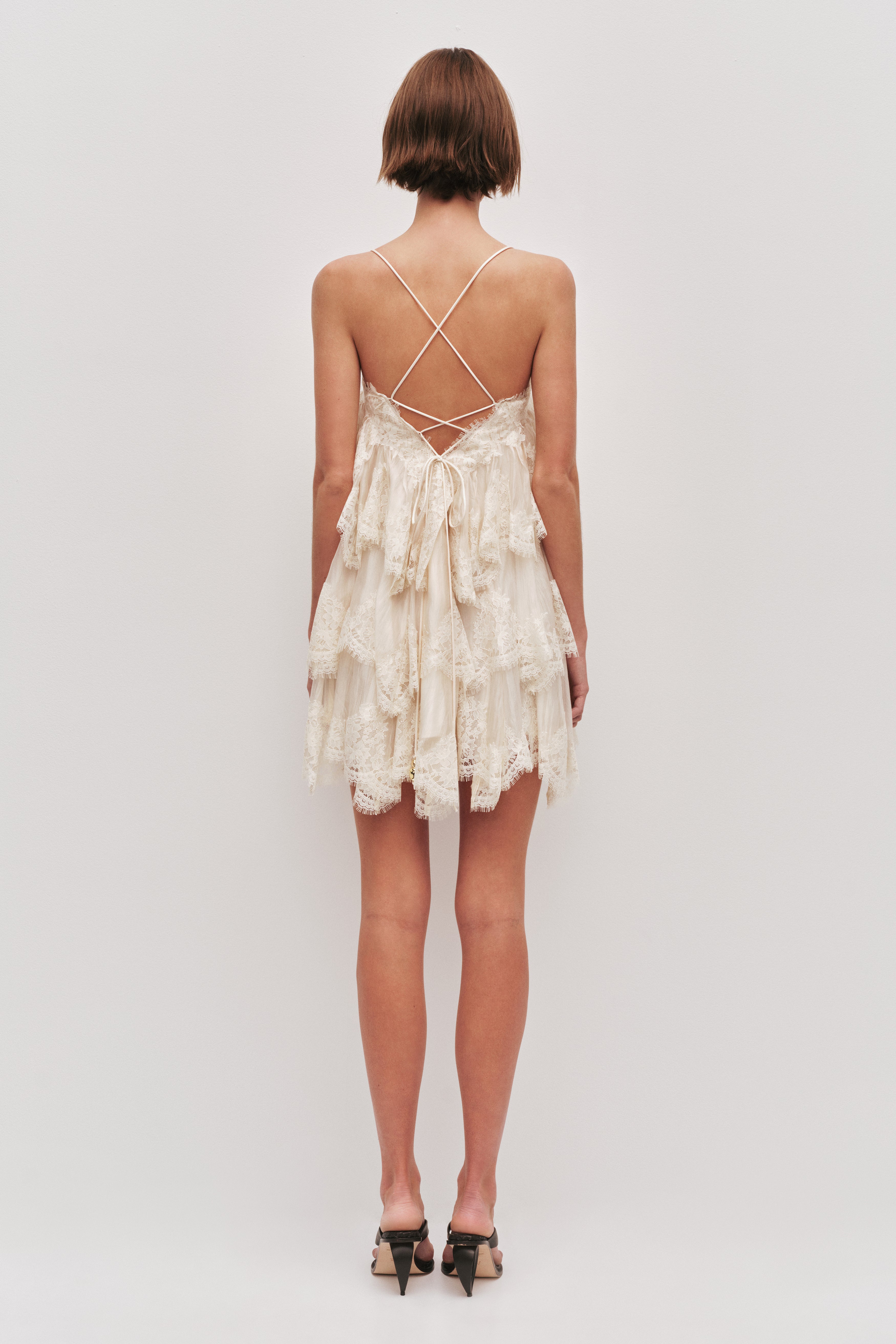 Ophelia Lace Mini Dress | Pastel Yellow | Aje Aje International Ophelia Lace Mini Dress | Pastel Yellow | Aje Aje International
