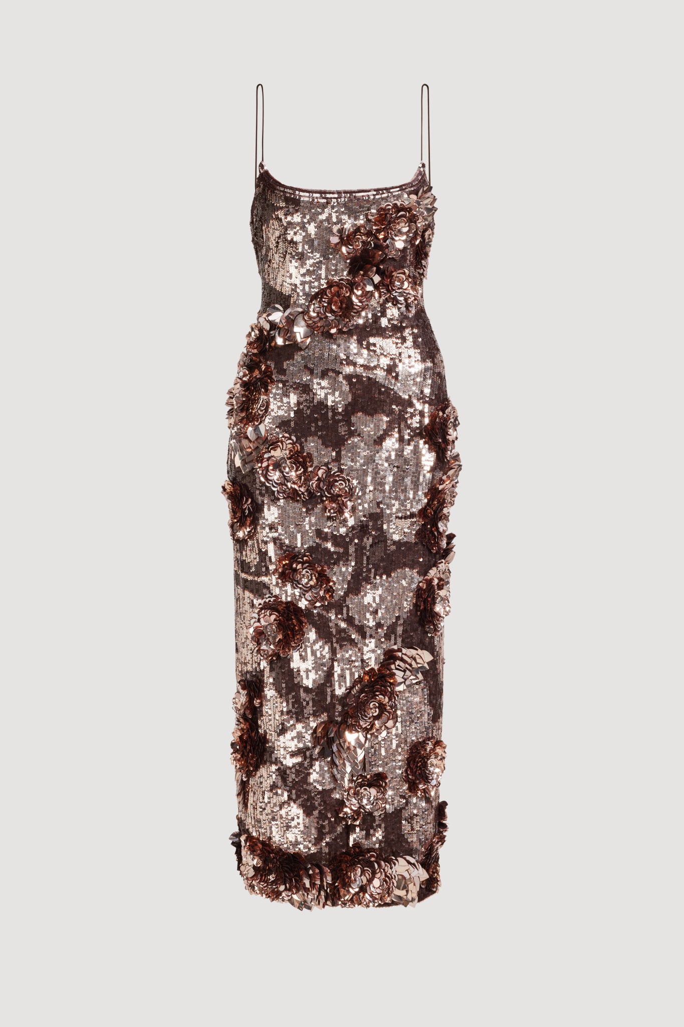 Halo Midi Sequin Dress | Chocolate