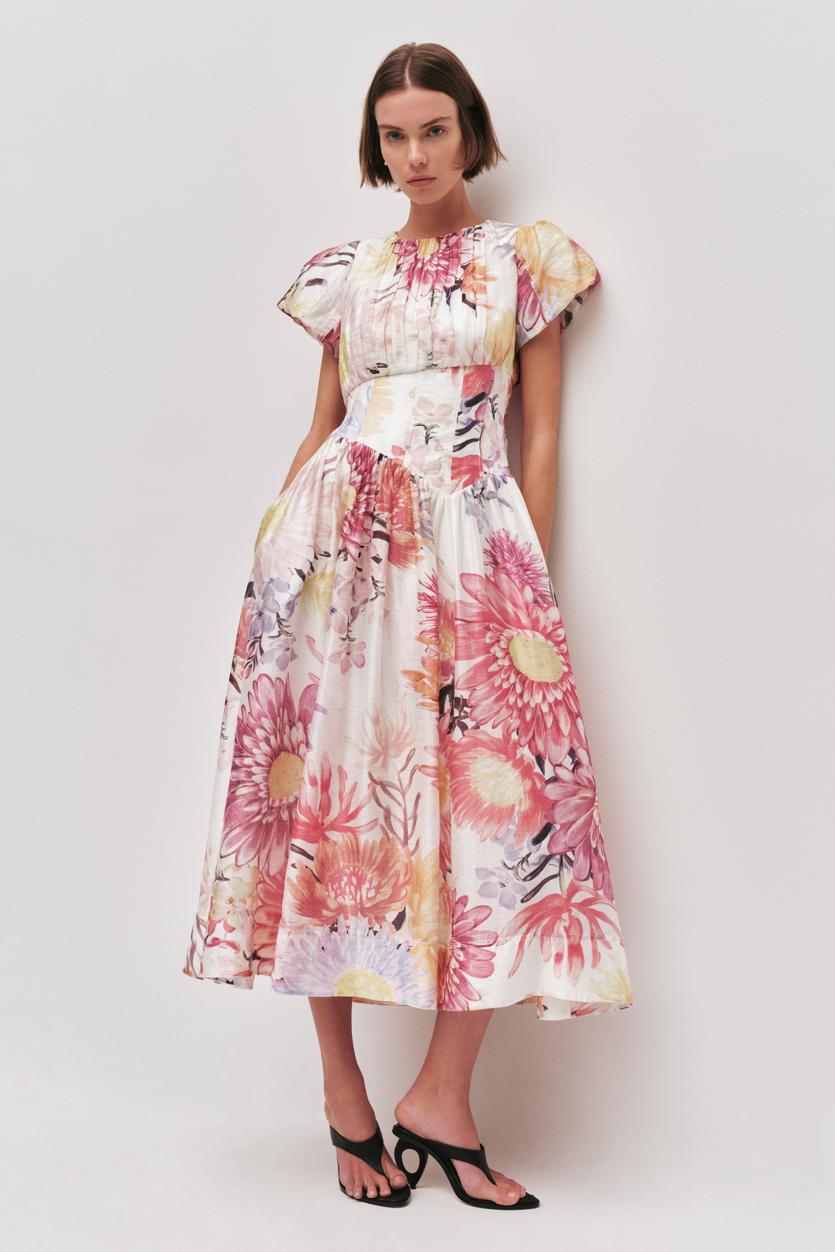 bexley maxi dress Bexley Midi Dress-NATIVE FLORAL / 4