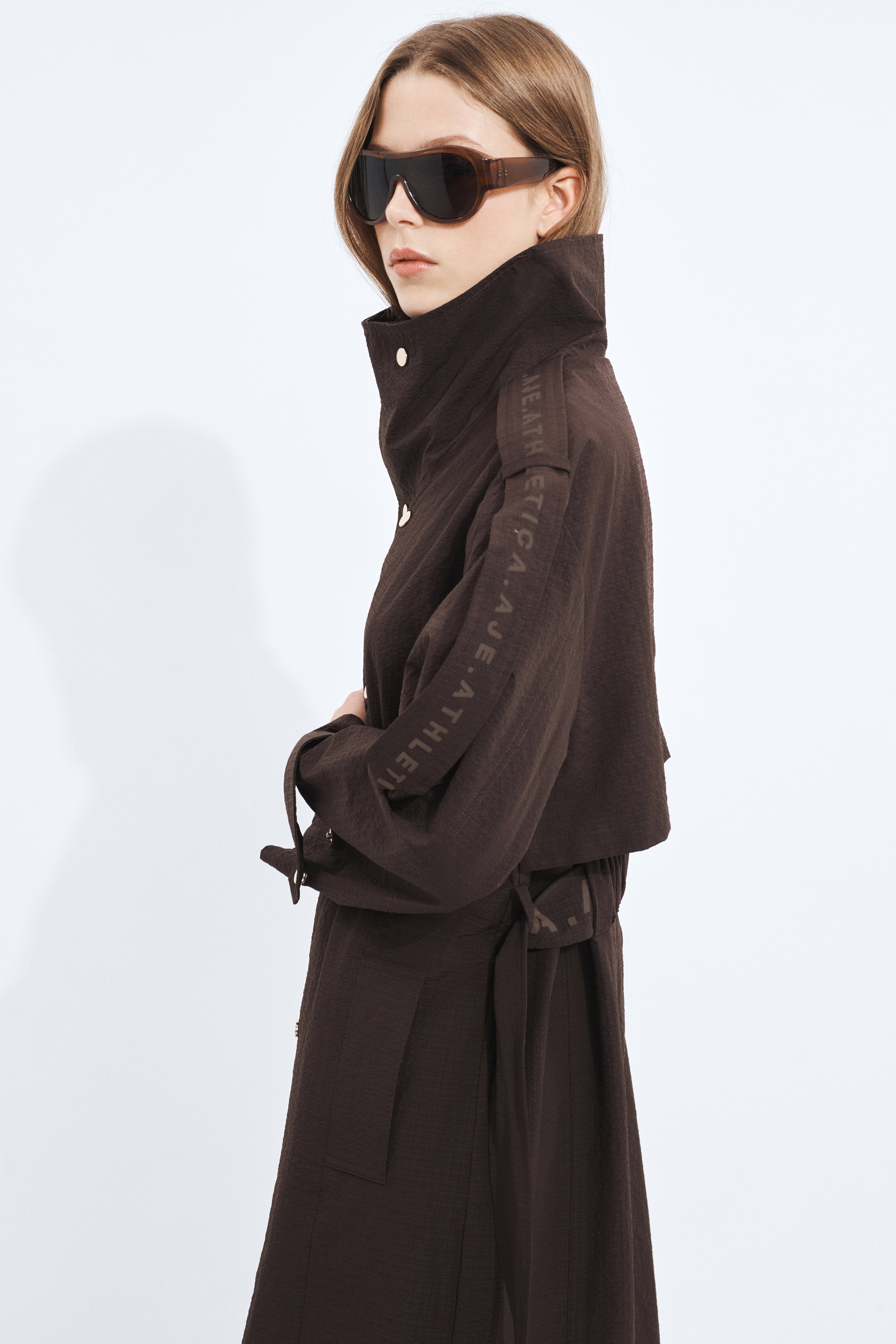 Textured Aa Trench Coat