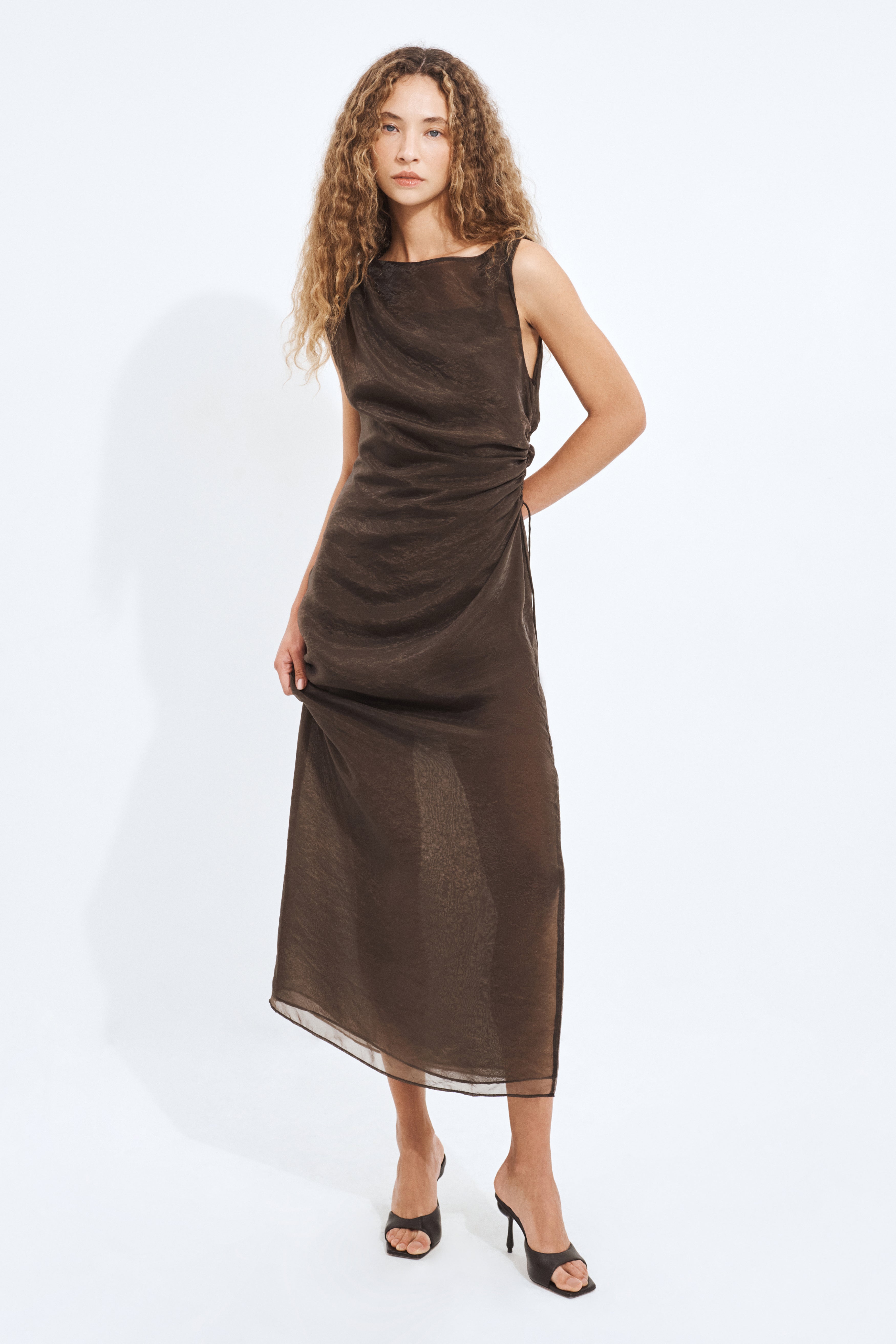 Paige Organza Midi Dress