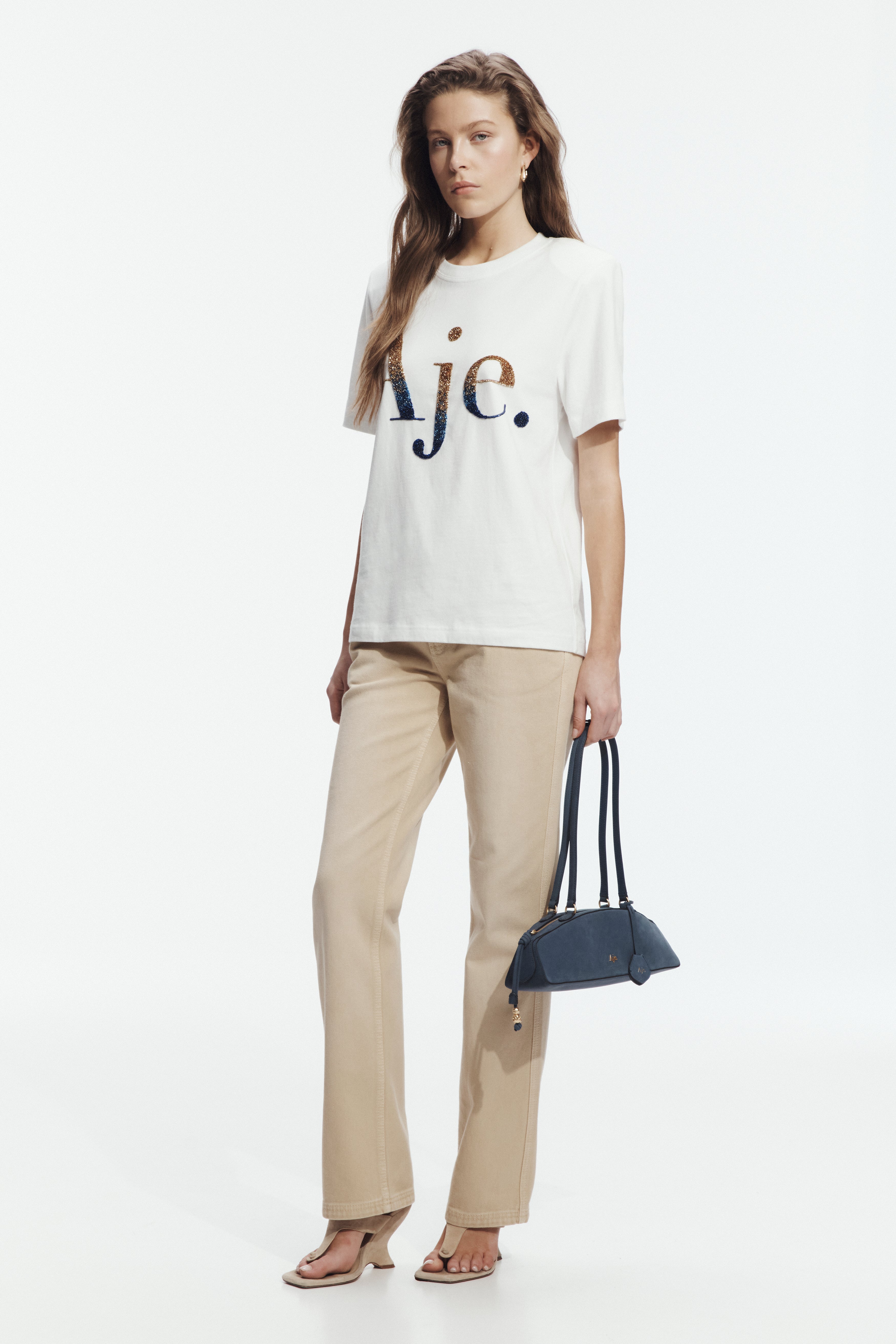 Lagoona Embellished Logo Tee