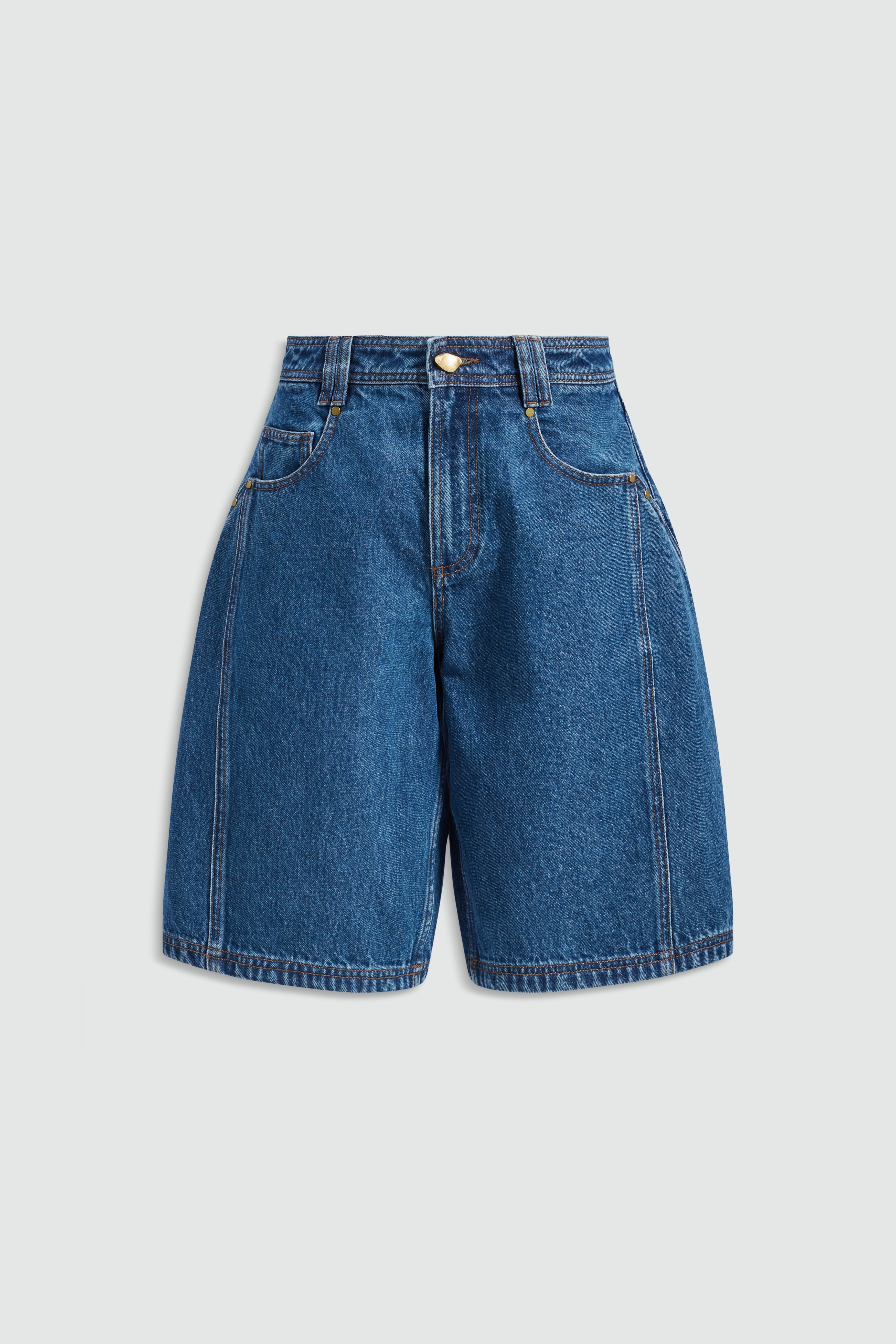 Vaila Denim Bermuda Shorts