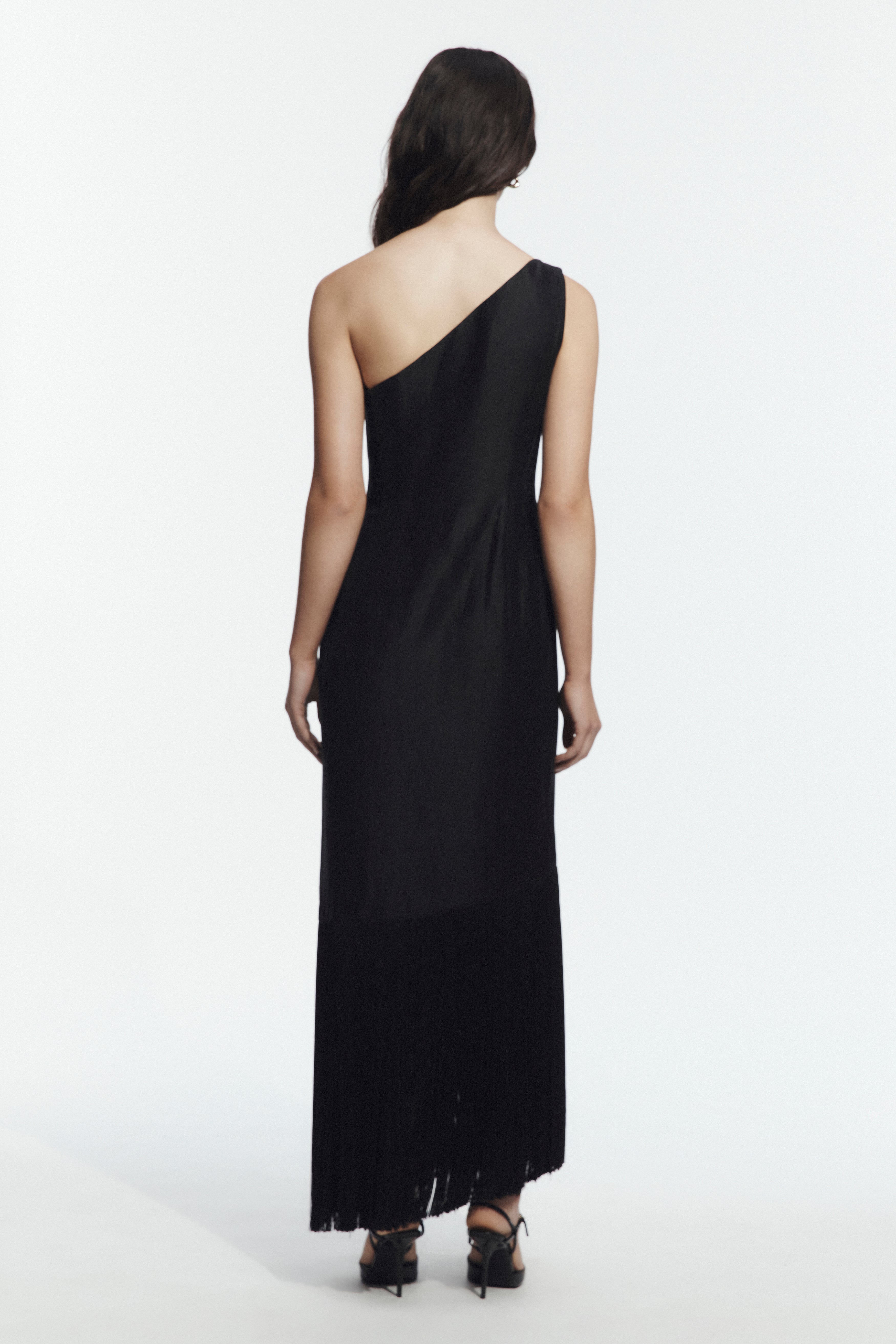 Nerra Fringe Midi Dress