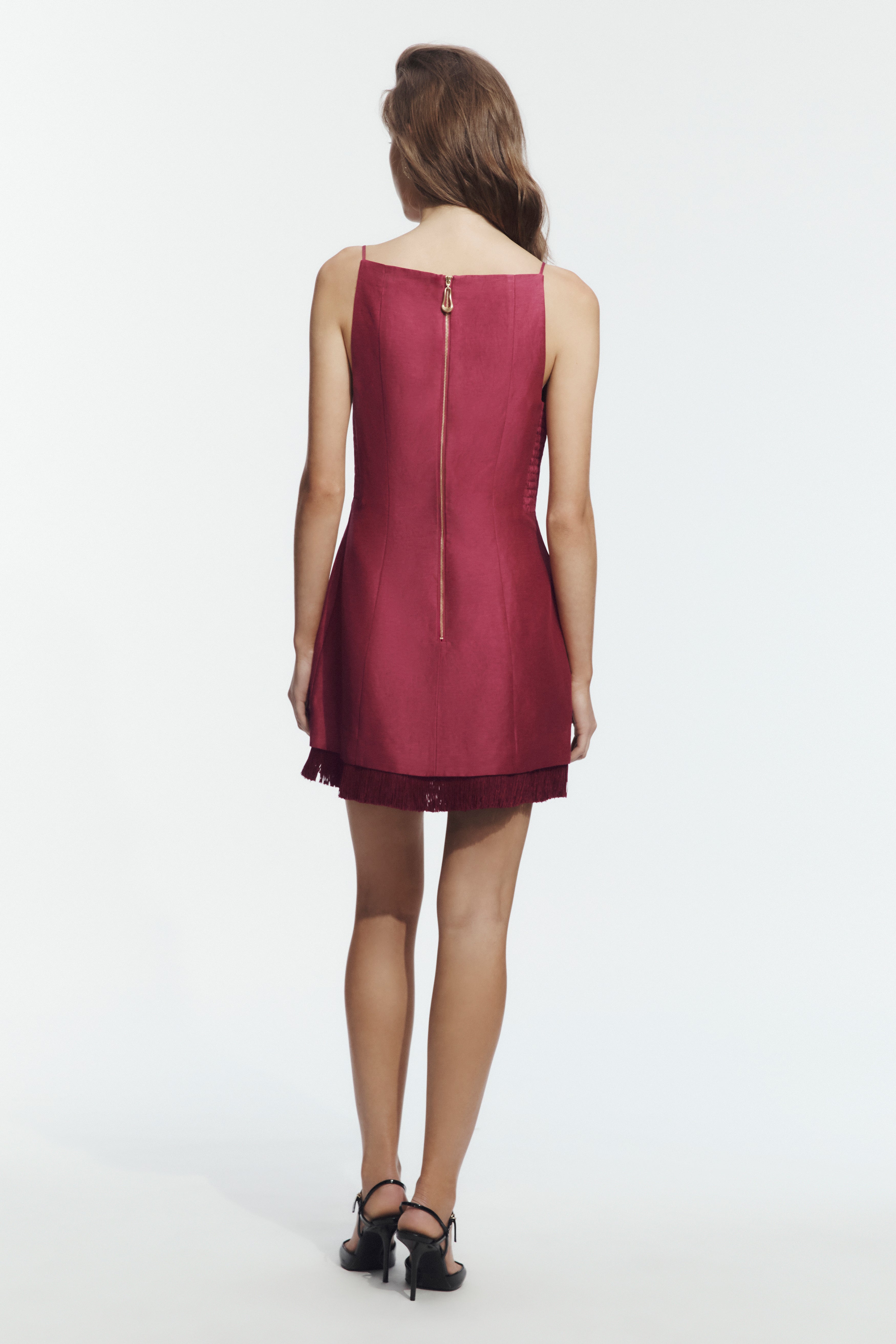 Nerra Fringe Mini Dress