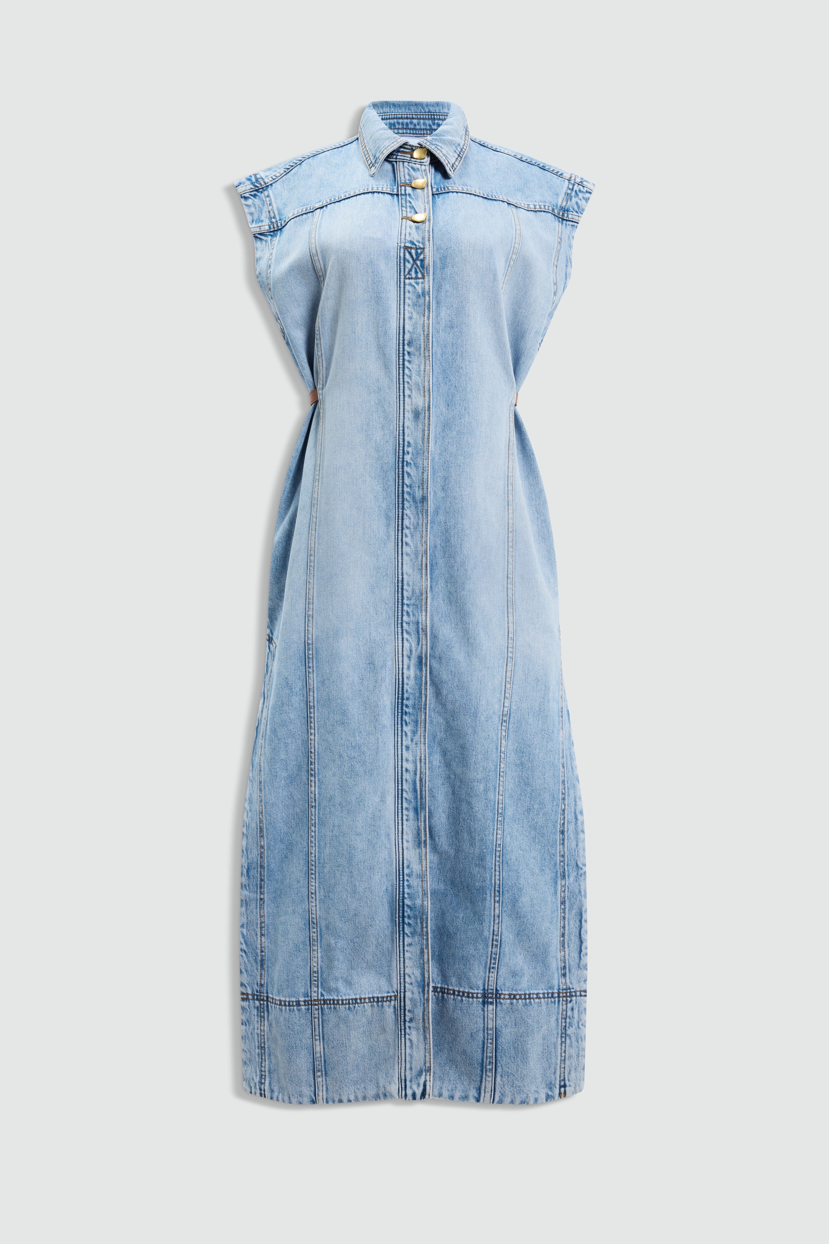 Delora Denim Midi Dress