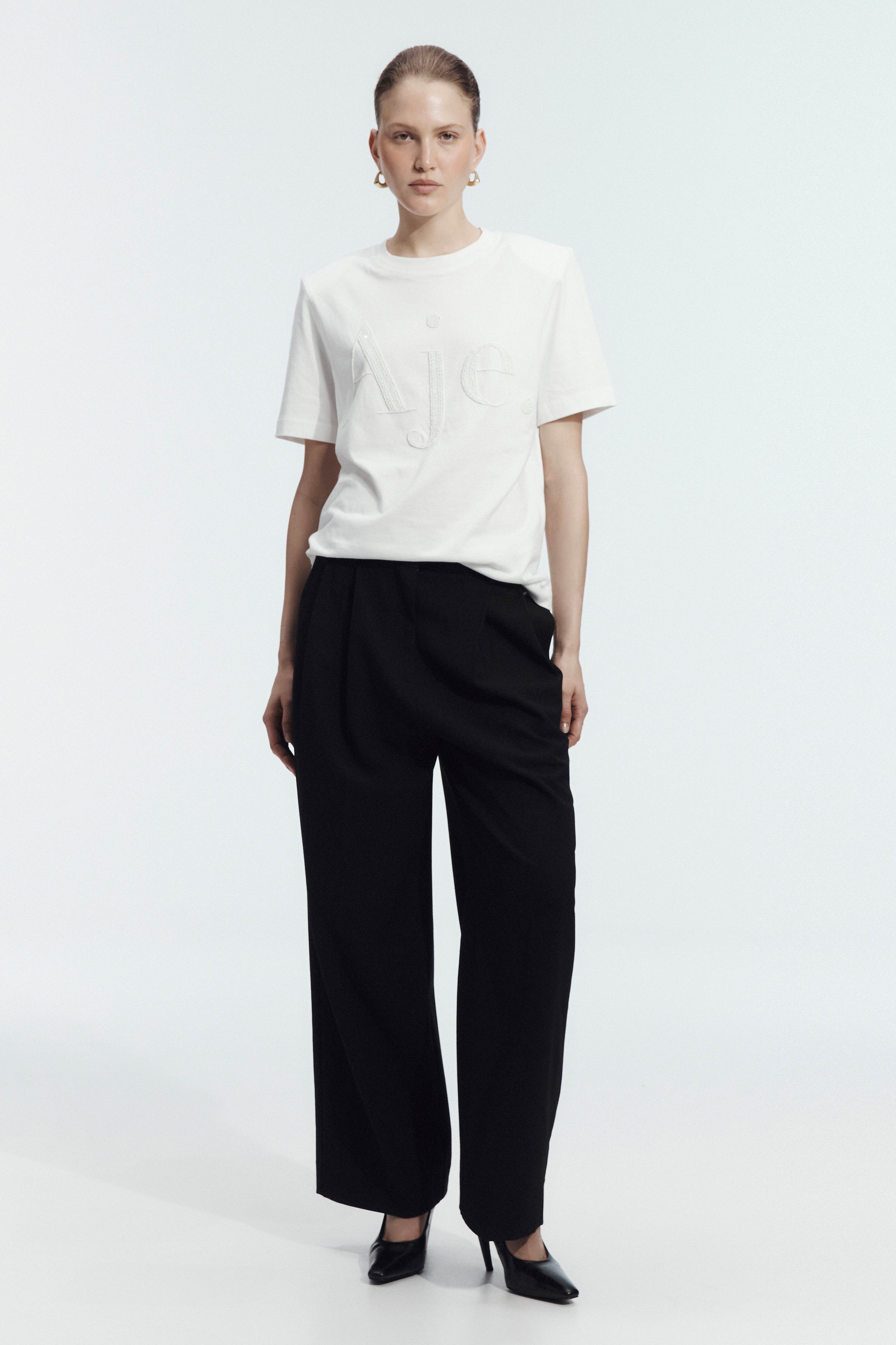Argelia Embellished Logo Tee