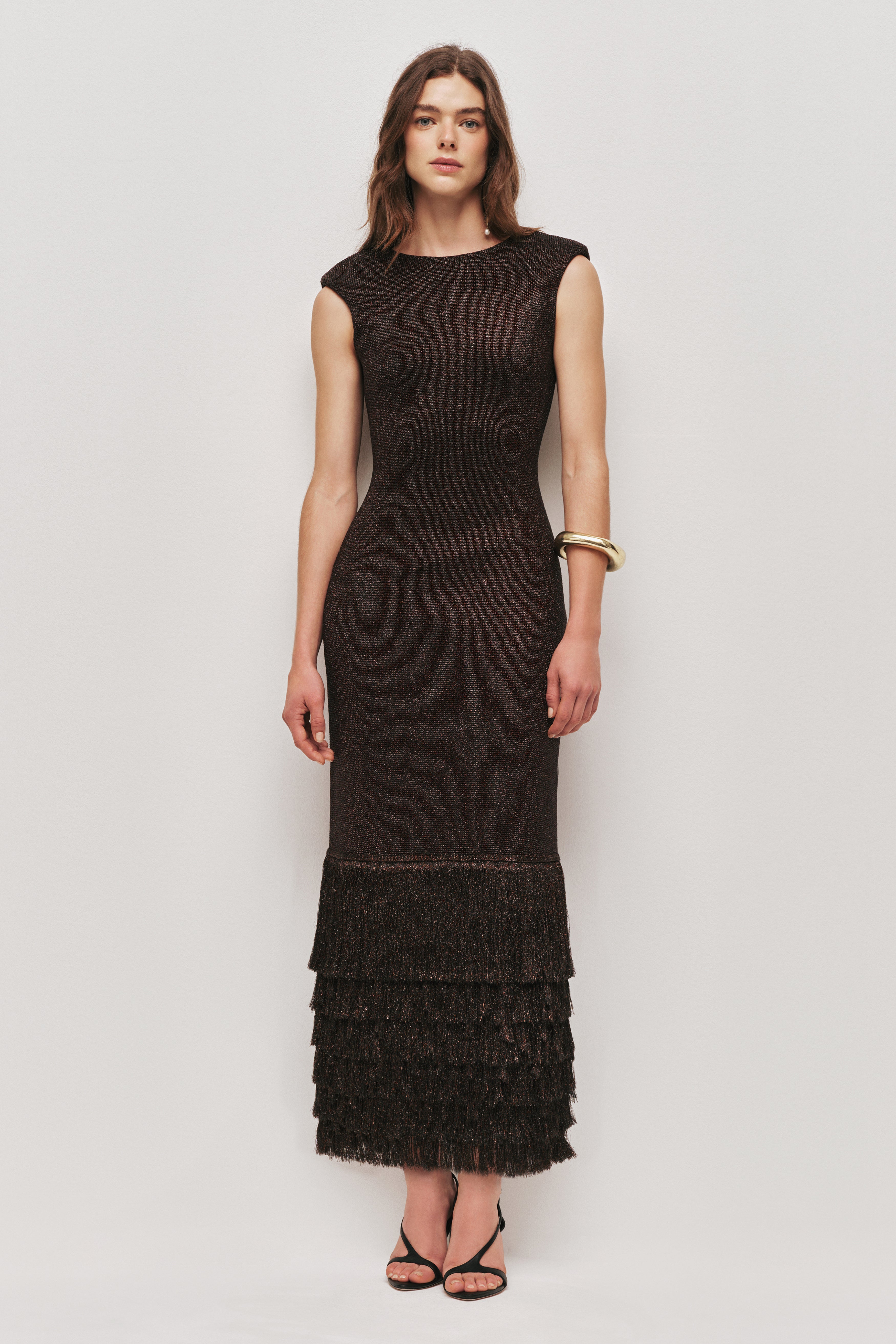 Breeze Knit Midi Dress-CHOCOLATE / XXS Breeze Knit Midi Dress-CHOCOLATE / XXS