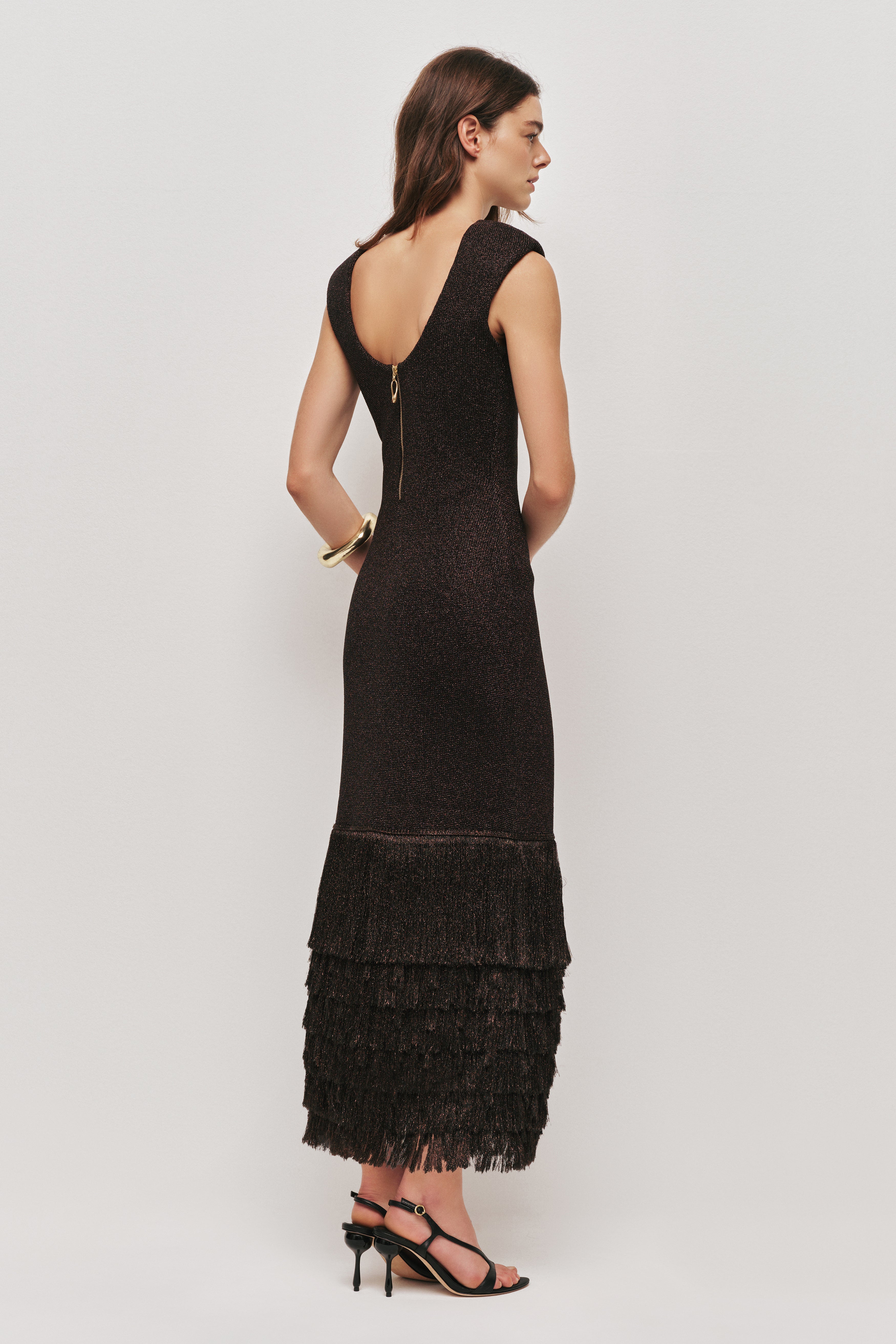 Breeze Knit Midi Dress-CHOCOLATE / XXS Breeze Knit Midi Dress-CHOCOLATE / XXS