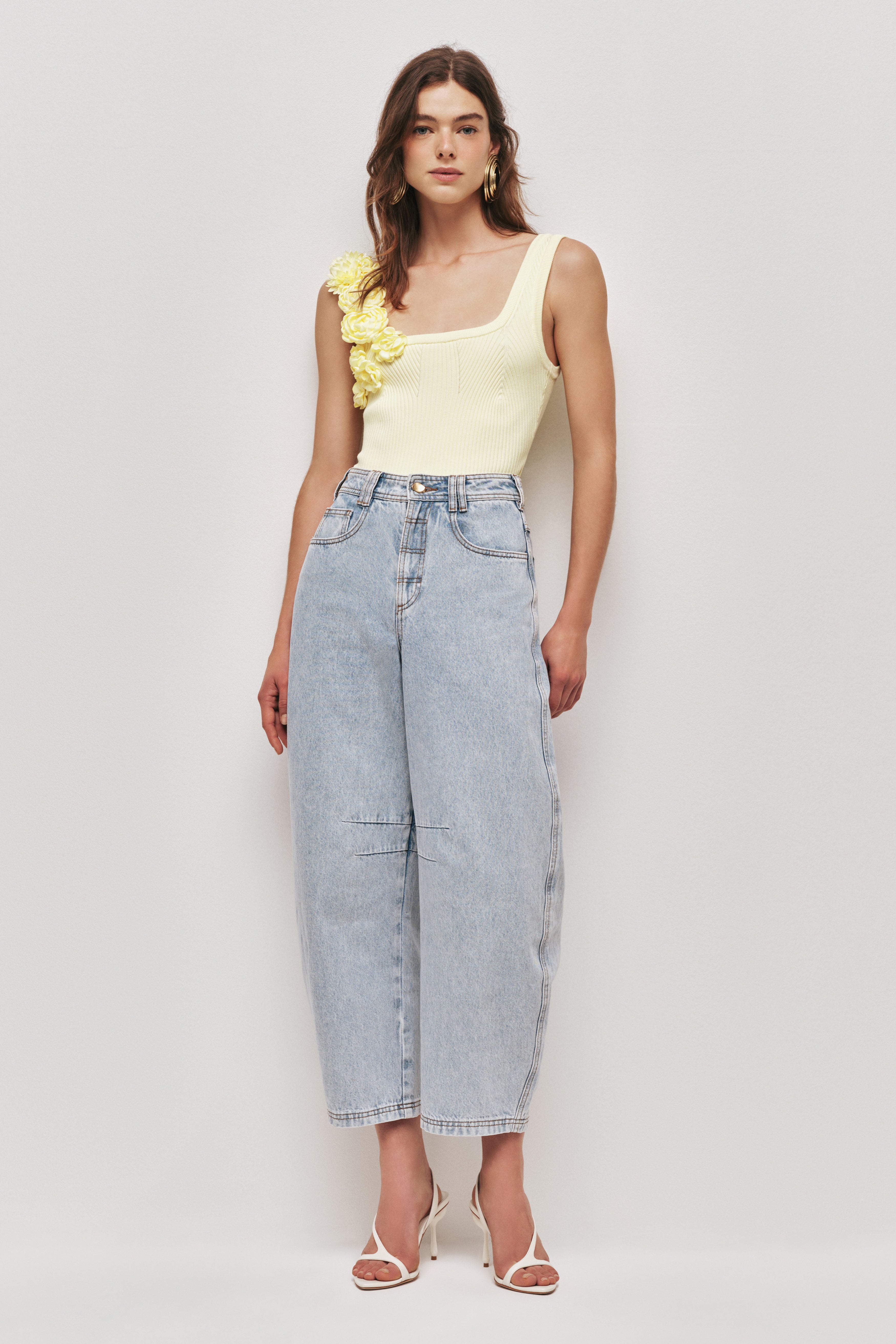 Emmy Flower Knit Tank