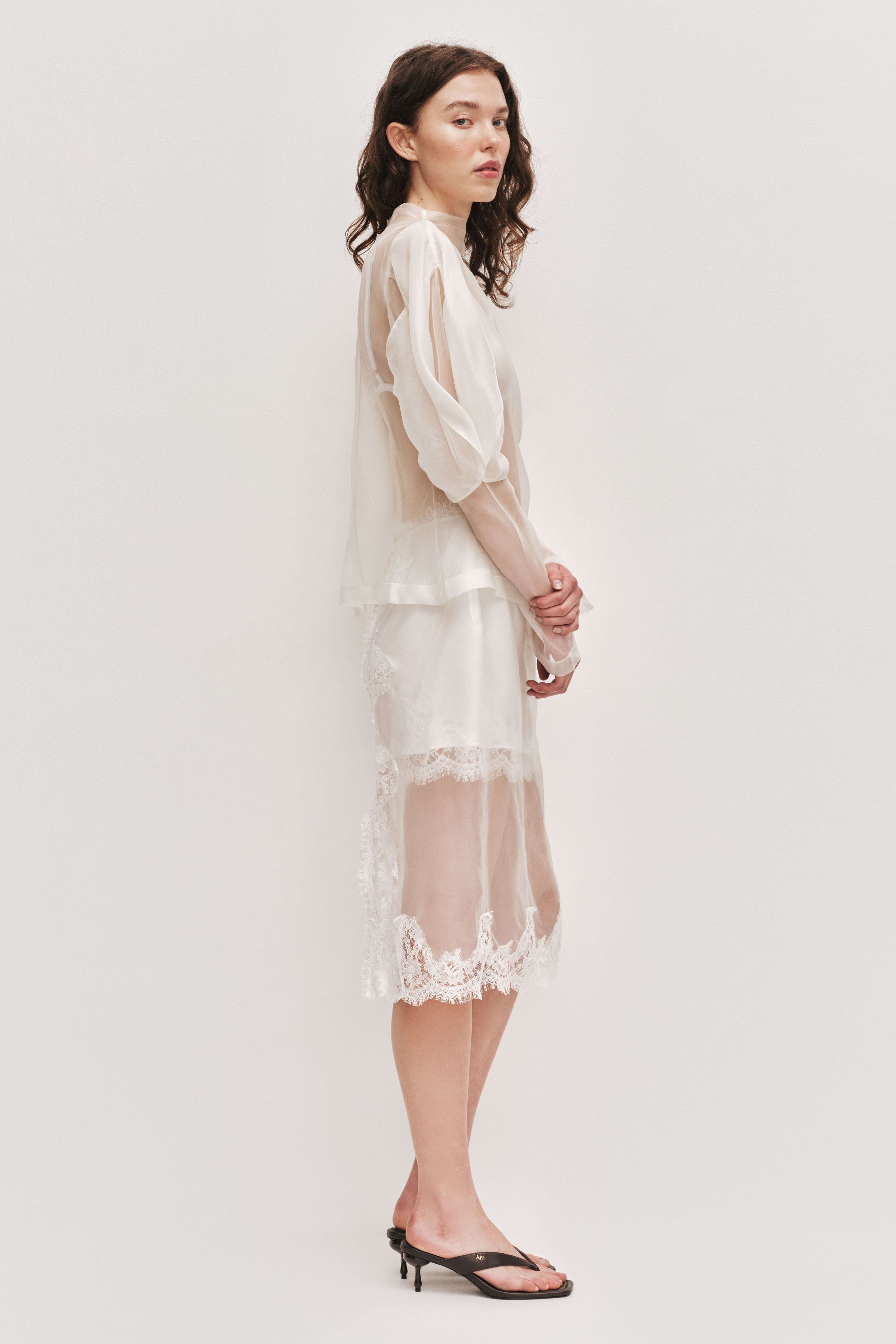 Ophelia Lace Skirt | Ivory | Aje – Aje International