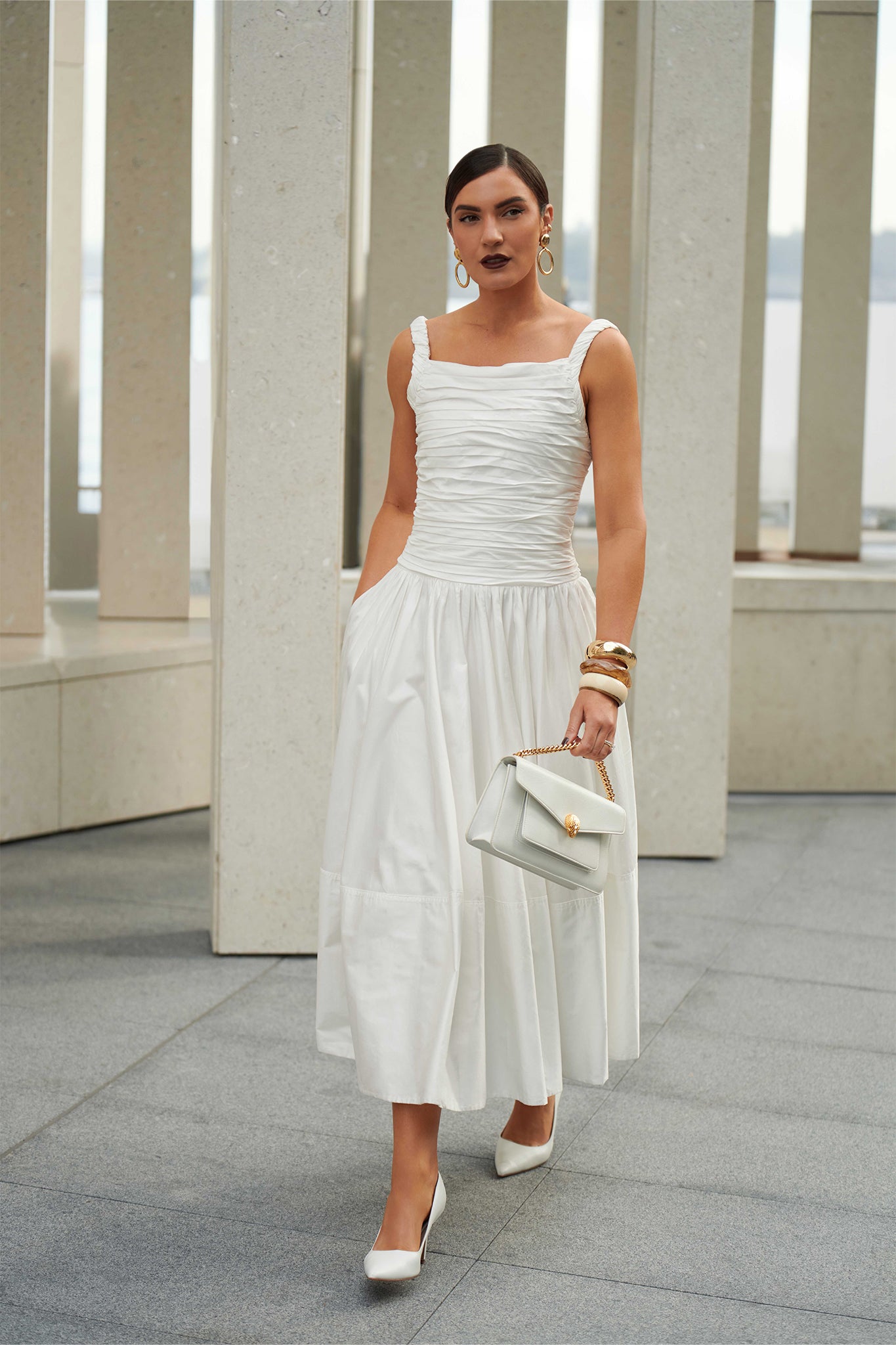 Star Midi Dress-IVORY / 4 Star Midi Dress-IVORY / 4