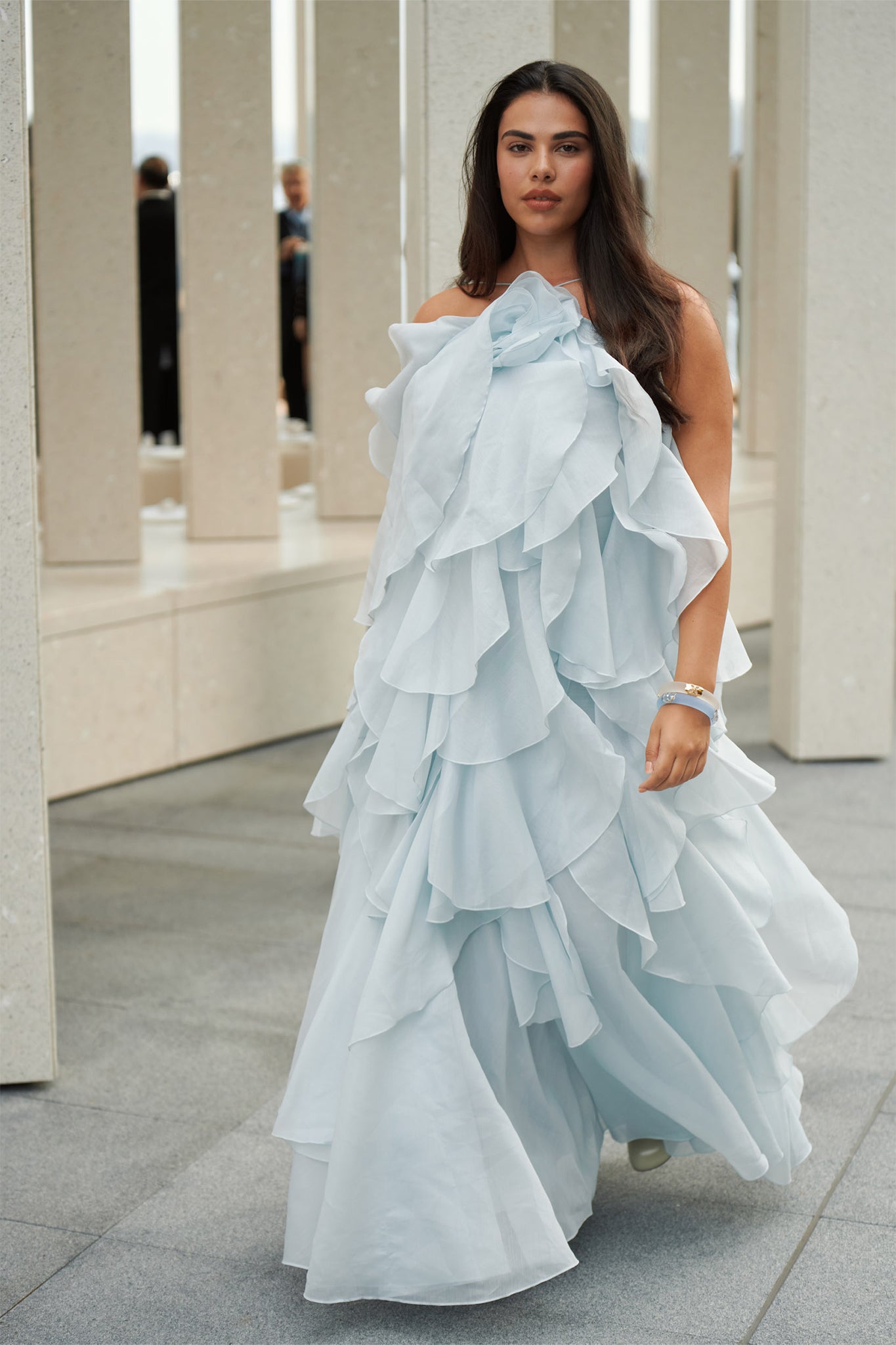 aje behold maxi dress blue Aje Behold Maxi Dress by Aje