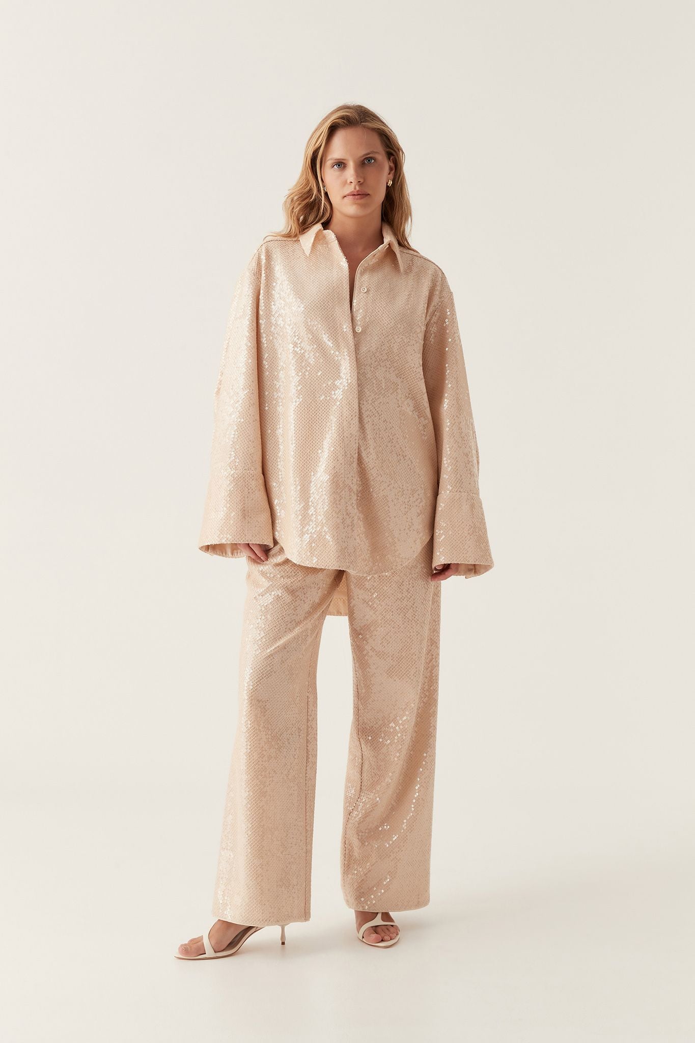 Incandescent Oversized Shirt | Sand Brown | Aje – Aje ROW