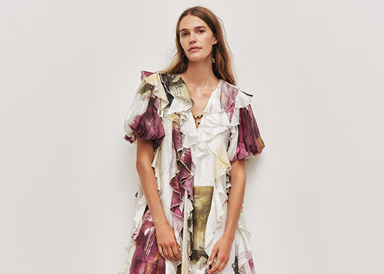 Fleur Mini Dress | Collage Floral | Aje – Aje ROW Fleur Mini Dress | Collage Floral | Aje – Aje ROW