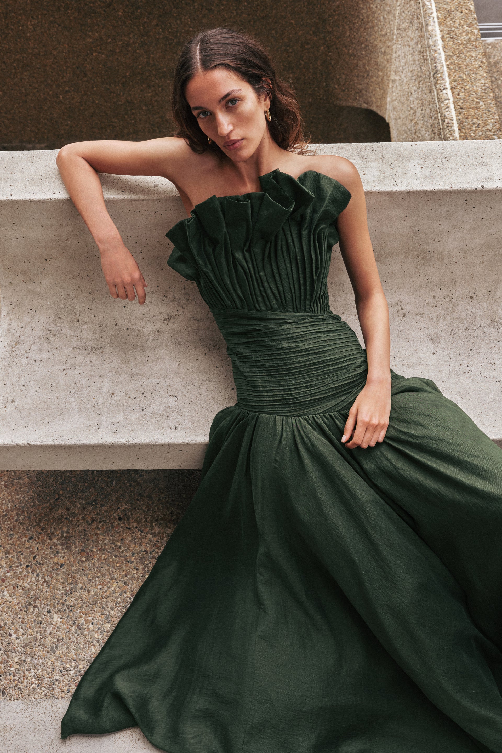 hunter green dresses for women Aquiline Gown Creamy Balsamic Dressing 🥗 little party dress Elegant 1 size:XXLarge