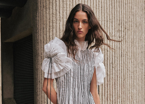 Hybrid Sleeveless Mini Dress | Fuchsia Rose | Aje – Aje ROW