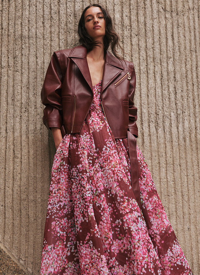 Genevieve Pleated Midi Dress | Azalea Pink | Aje – Aje ROW