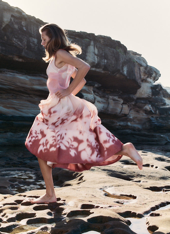 Palladium Ruffled Mini Dress | Muted Fuchsia | Aje – Aje International
