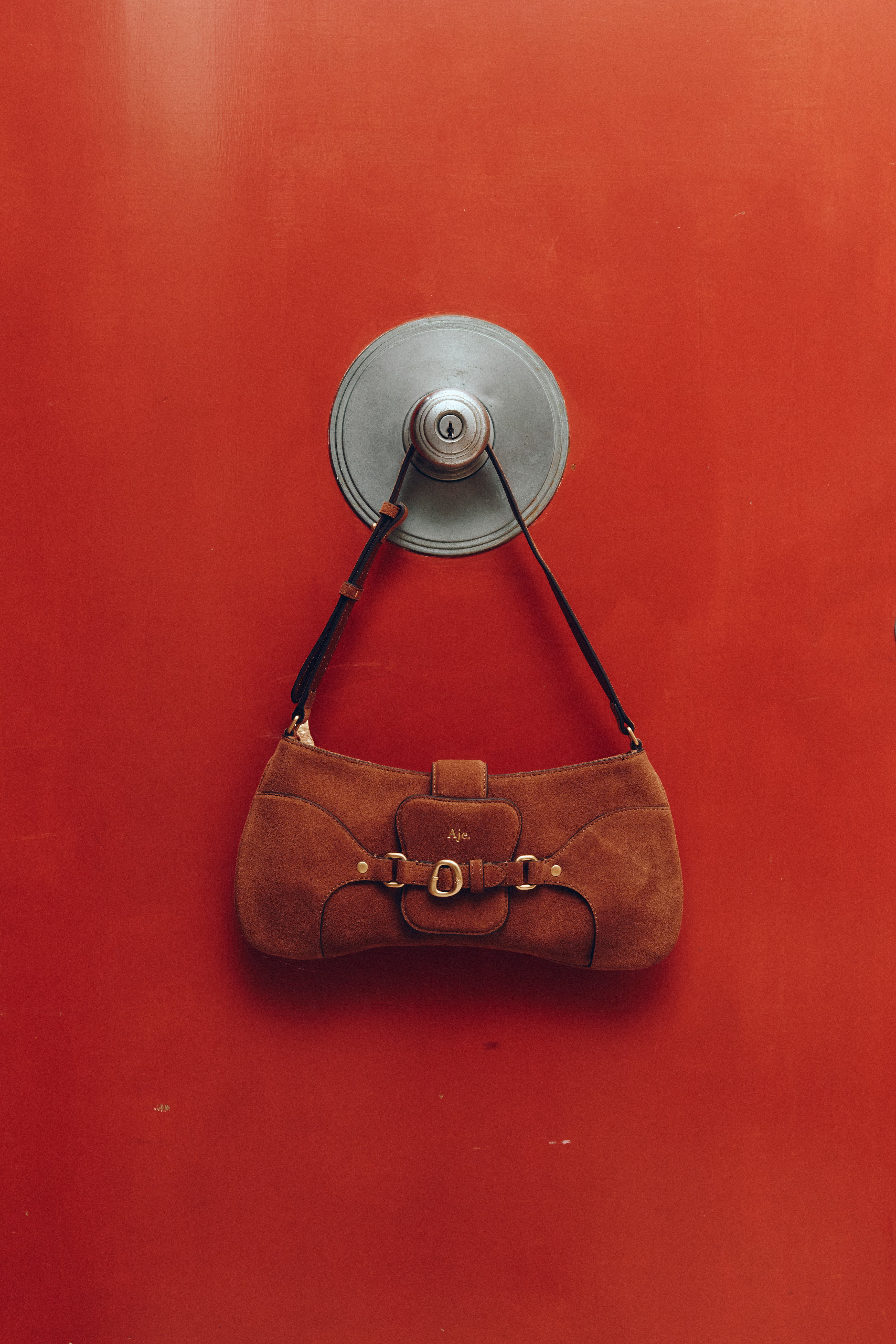 Macy Suede Baguette Bag